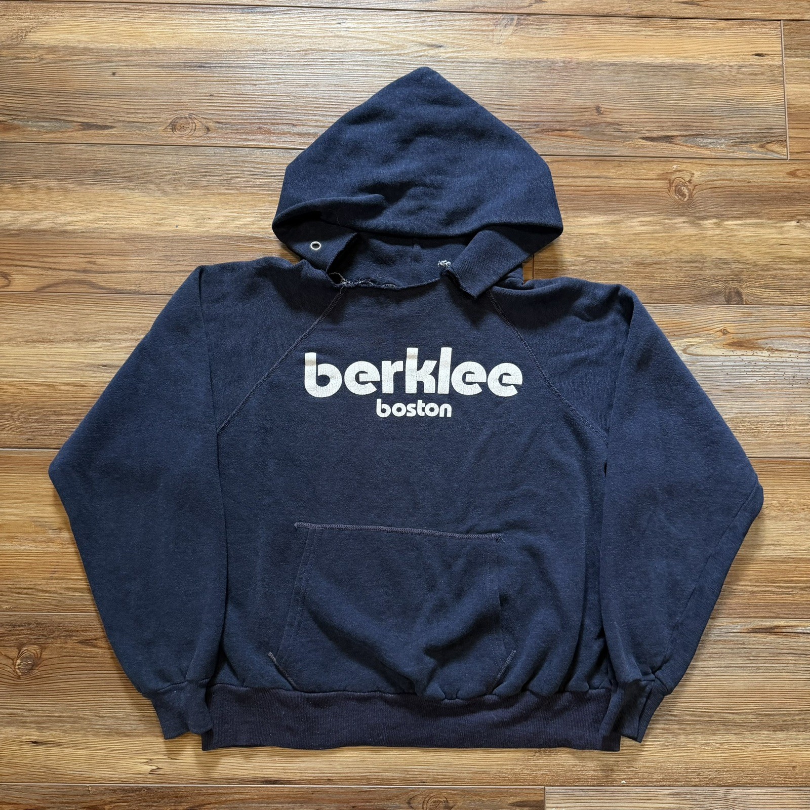 Vintage 70s Berklee College of Music Hoodie Tagged Large Fits Smaller Boxy Rare