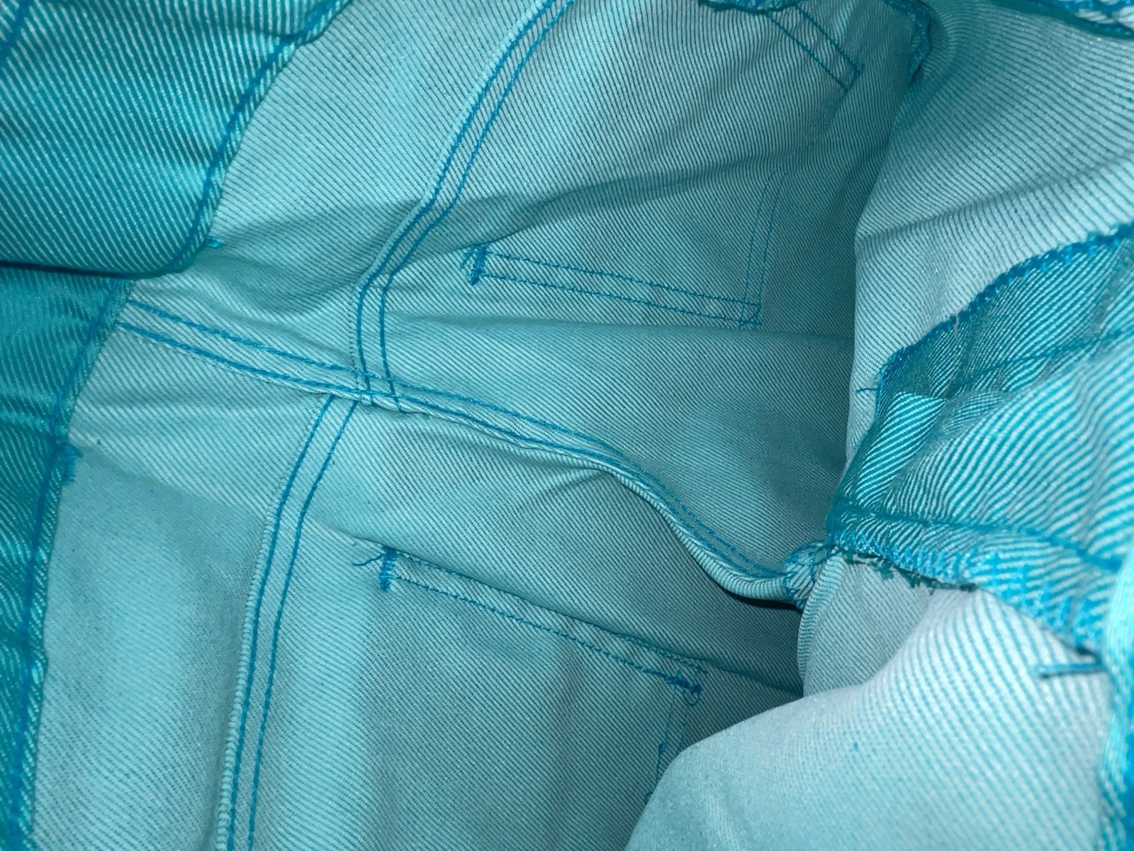 New Vintage Blue Karman Polyester Pants #43204 VV-83