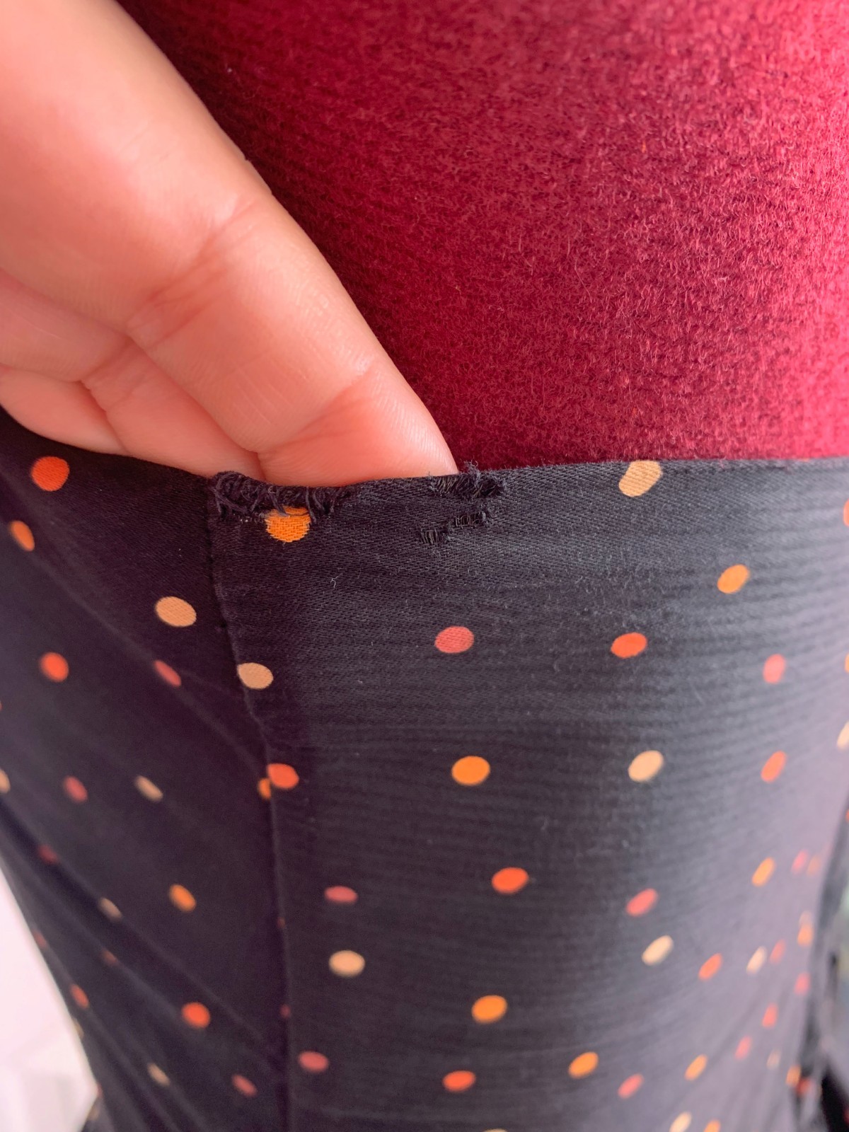 1950s Black and Orange Polka Dot Halter Party Dress with Bolero Marjae Miami XXS