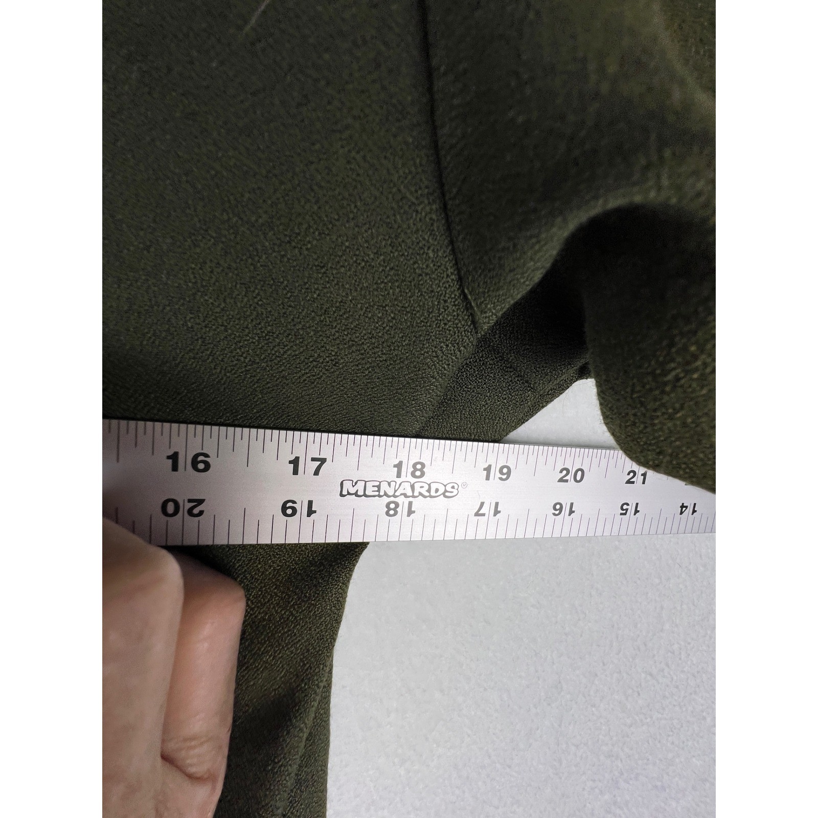 Santa Fe by Jim Tremblay Vintage Olive Green Embroidered Sheath Dress Womens 12