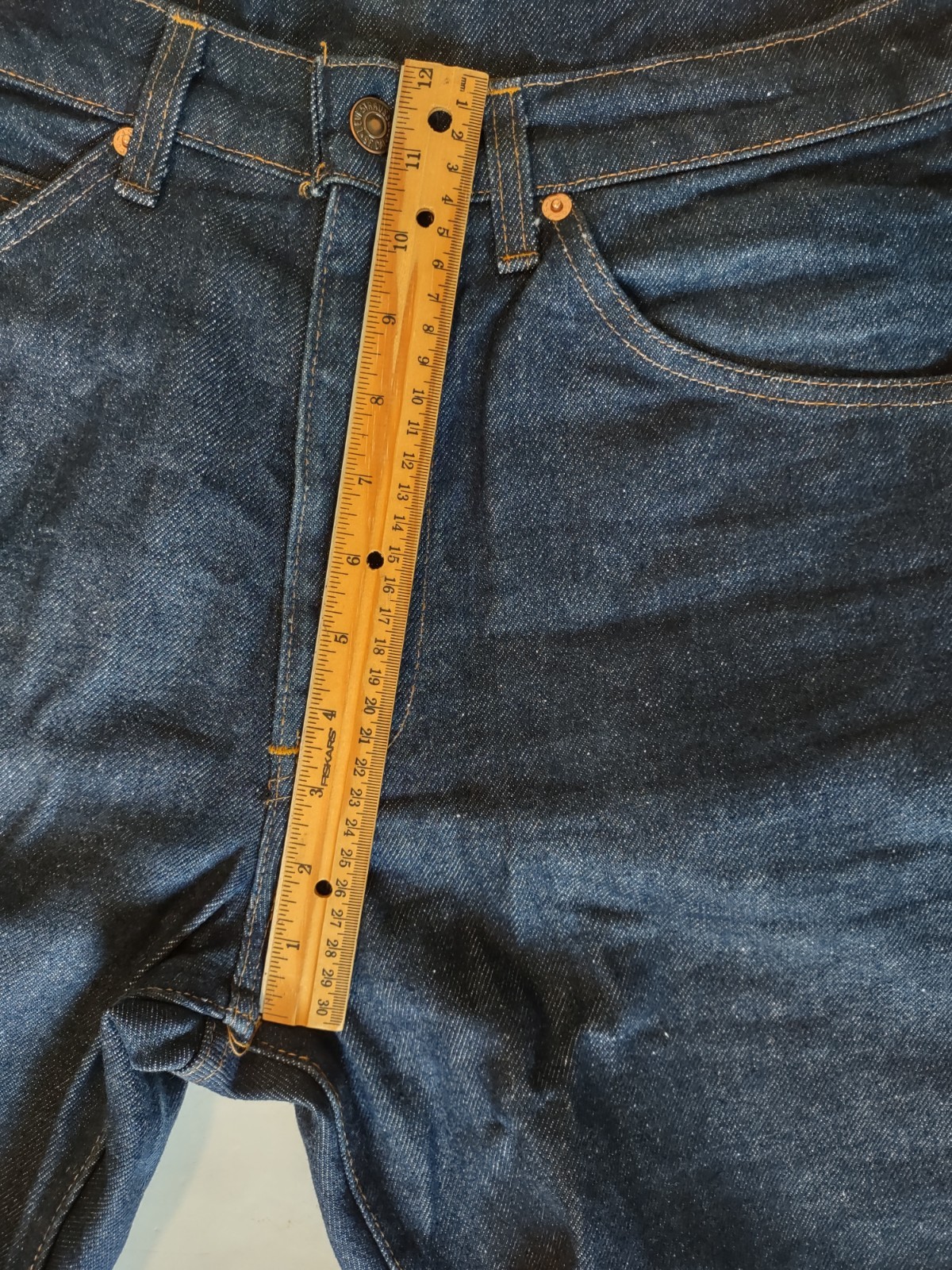 Levi’s Vintage 517 Orange Tab Bootcut Denim Jeans 33 x 32 Made in USA Indigo