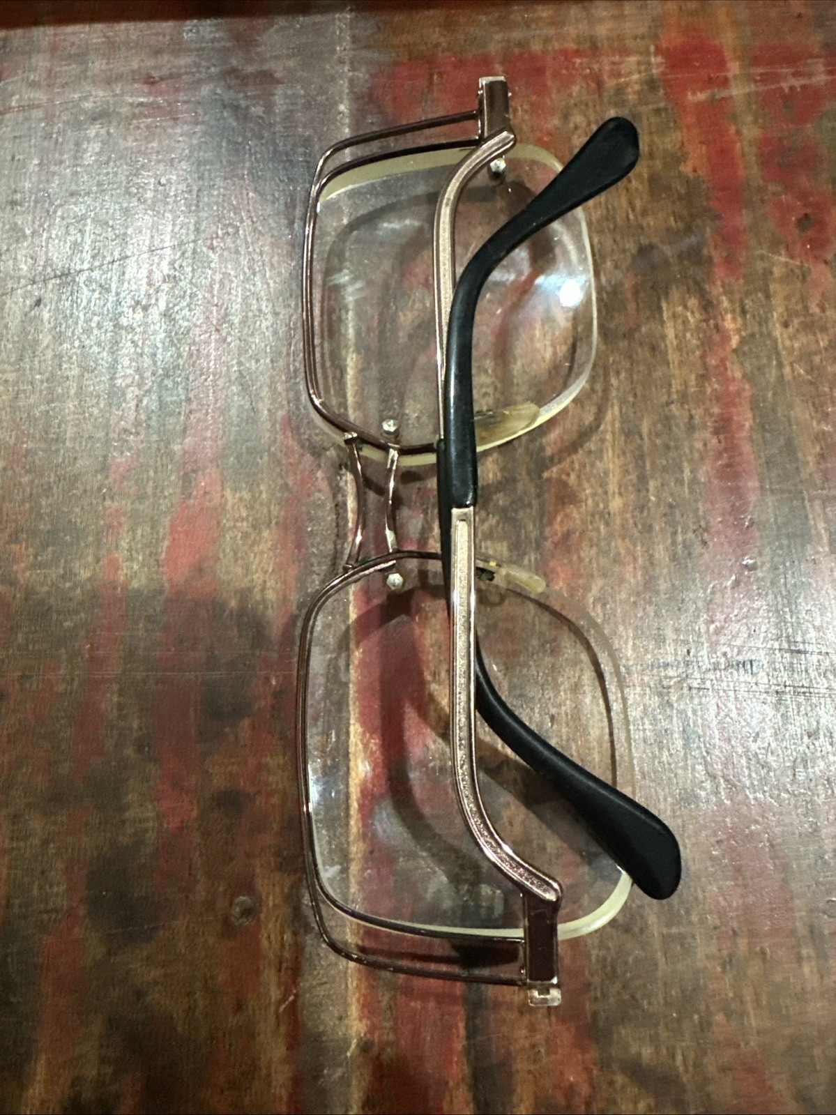 Vtg Tura Mod 120 Eyeglass Frames Cherry Bronze Oversized 49mm Lens Height Japan