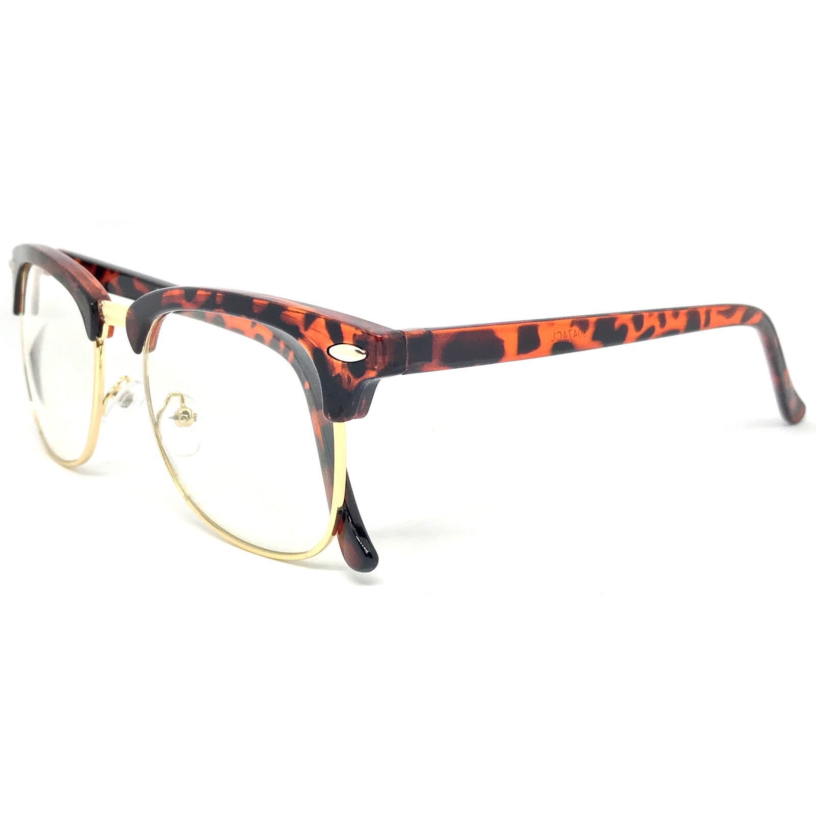 60s Retro Malcolm X Horn Rim Hipster Vintage Glasses Tortoise – Malcom