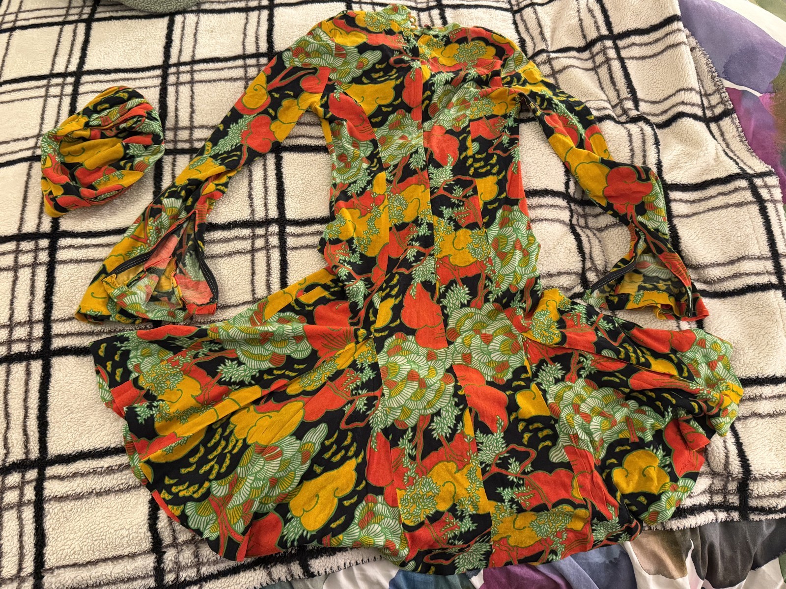 Vintage MCD Matching Dress & Hat, Made in Canada