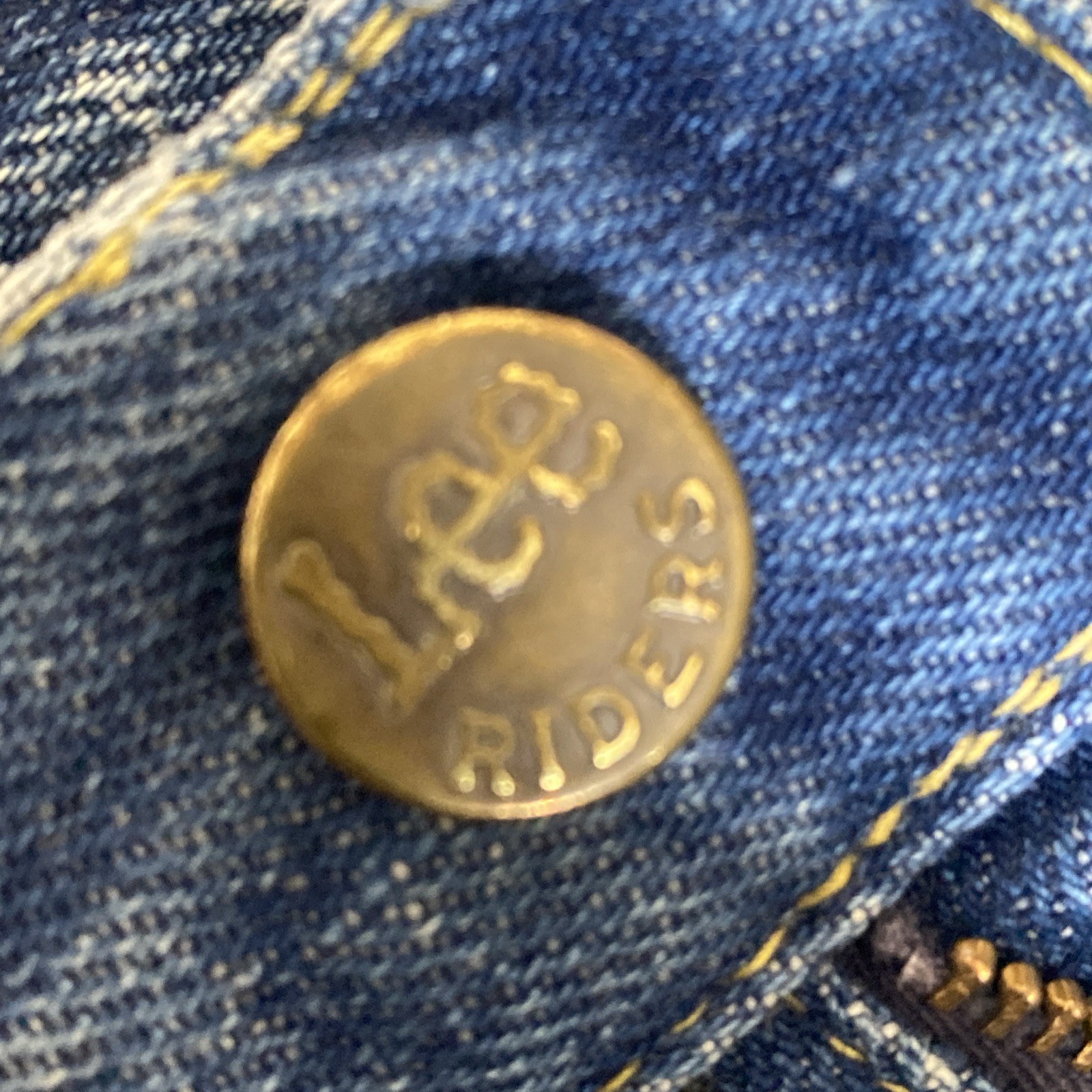 Vintage Lee Riders Blue Jeans Union Made in USA 25×27 Regular Straight Fit Faded