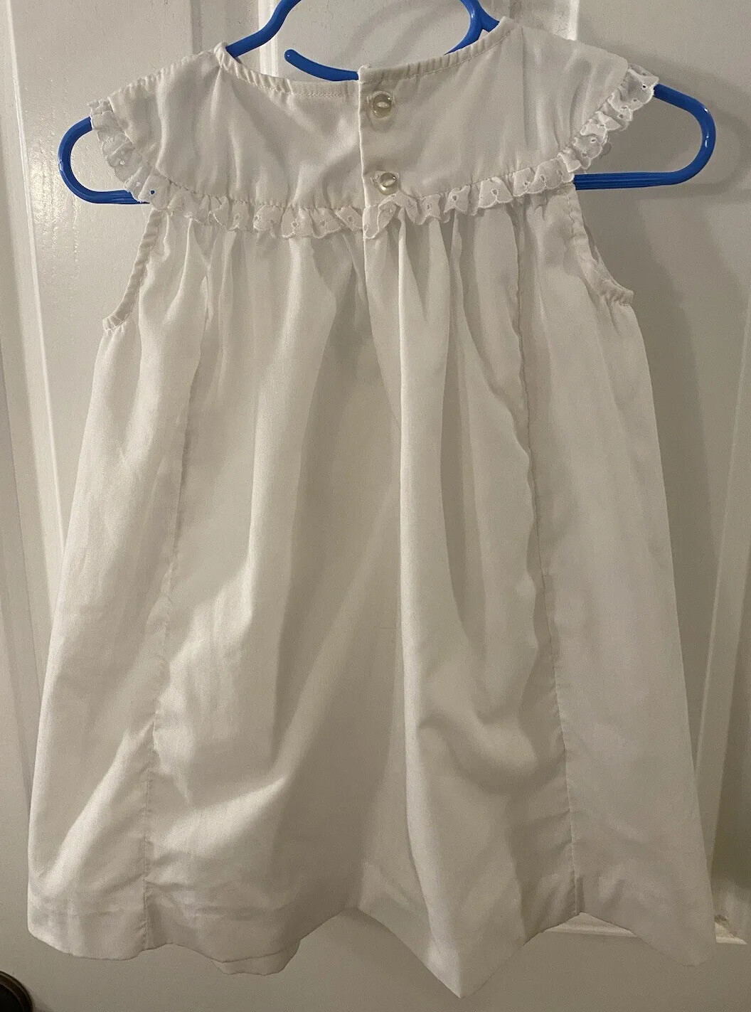 Vintage The Smockery Girl’s Size 4T White Polyester/Cotton dress