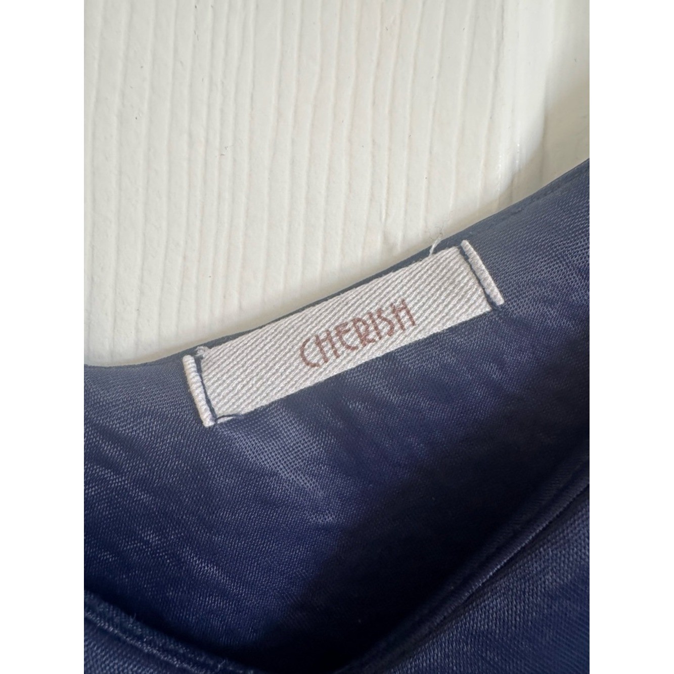 Cherish Navy V-Neck Adjustable Strap Camisole Women’s size large