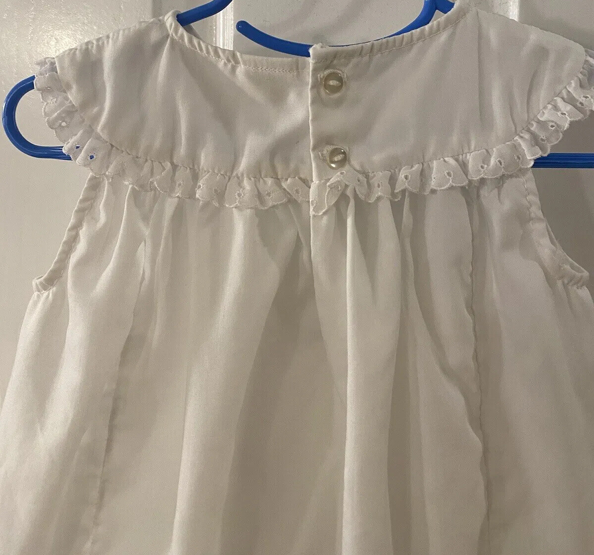 Vintage The Smockery Girl’s Size 4T White Polyester/Cotton dress