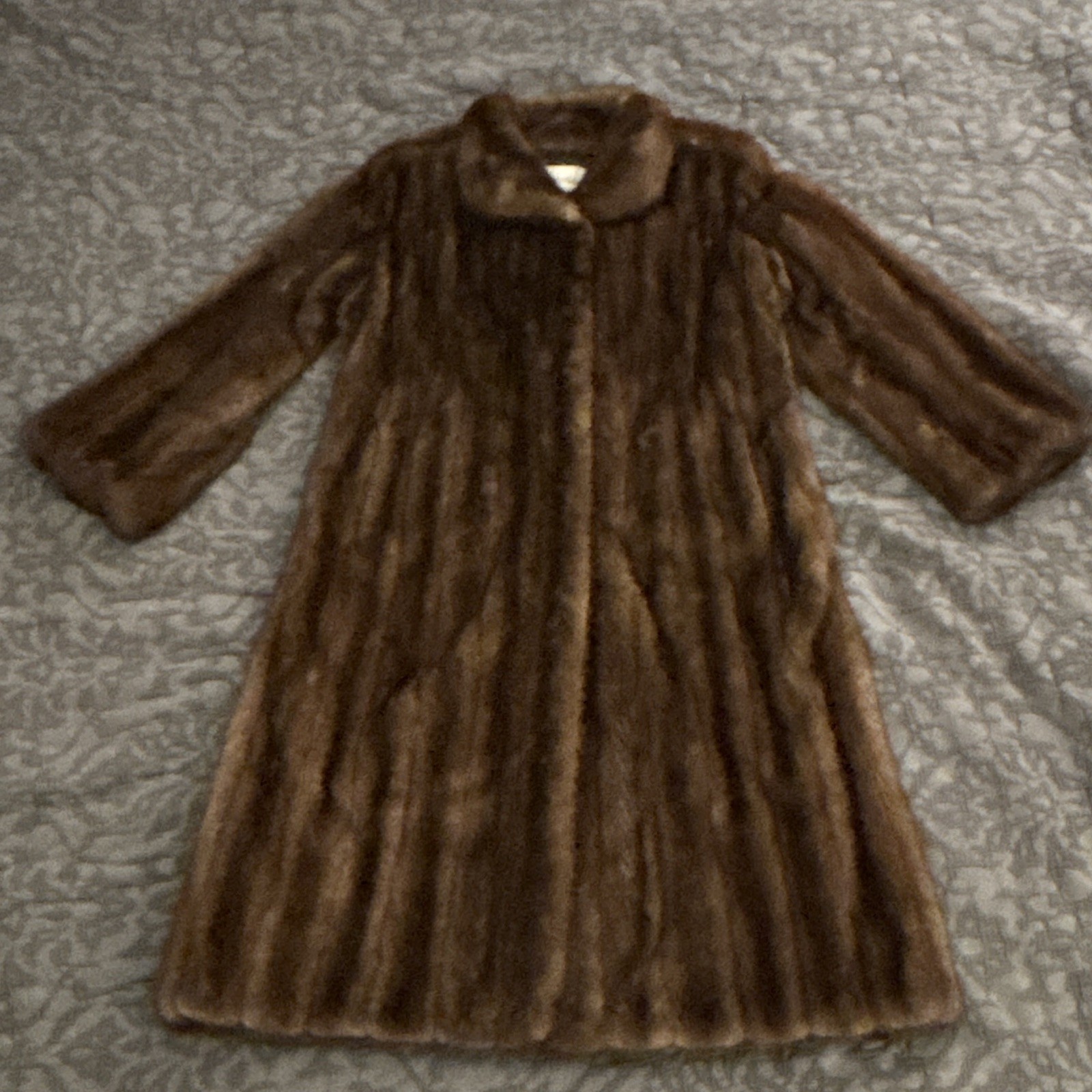 Vintage Joseph J Stefanie Furs San Mateo Brown Fur Coat Jacket