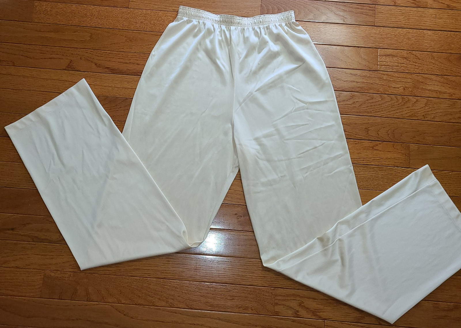 Vtg Vanity Fair Womens Nylon Beige Pants Sleep Slip Pants USA Sm Irreg