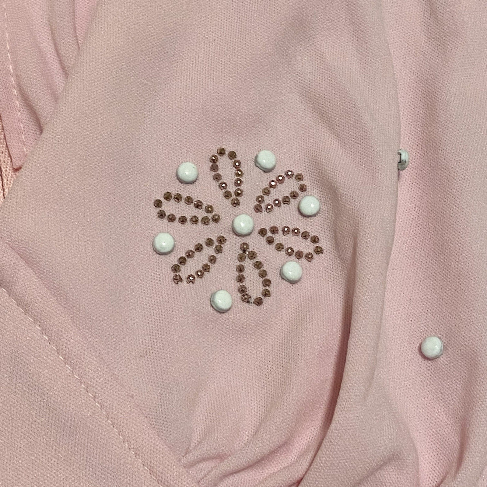 Rare Vintage 70s Pink Maxi Dress With Beaded Details
