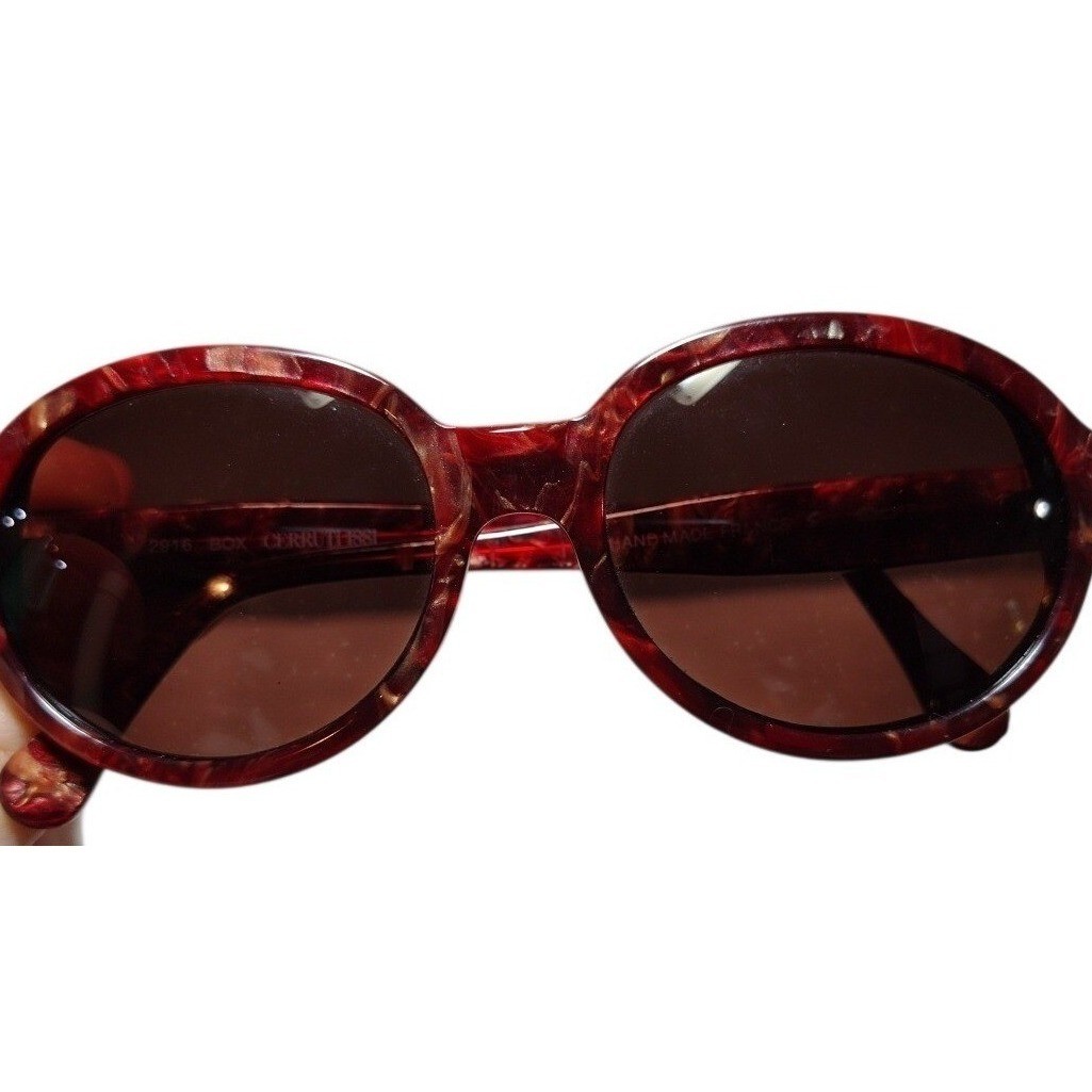 Cerruti 1881 2916 BOX Hand Made France Sunglasses Marbled 53□18 Vintage luxury