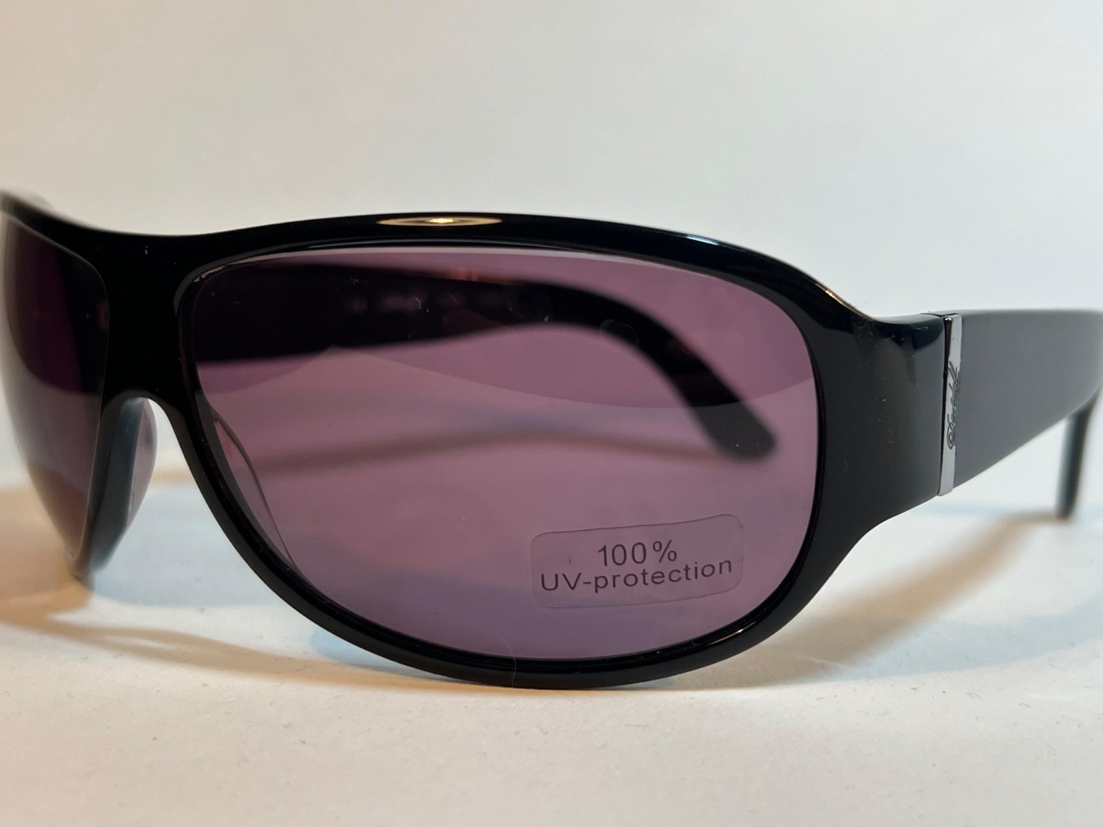 Davidoff FMG C28 Sunglasses Black Wrap Purple Lenses Mod 97013-8840 64□9 NOS