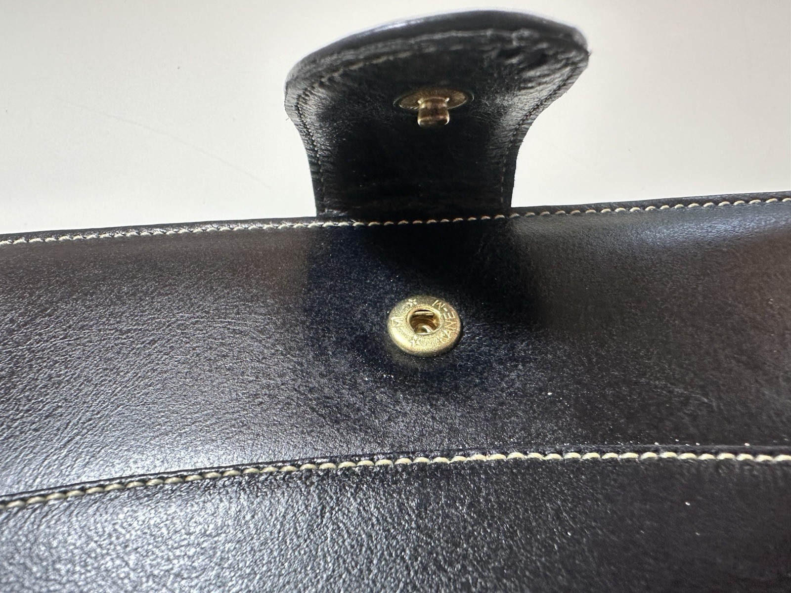 NEW Black Vintage Genuine Leather Wallet/organiser Size-9x4x0.5 in