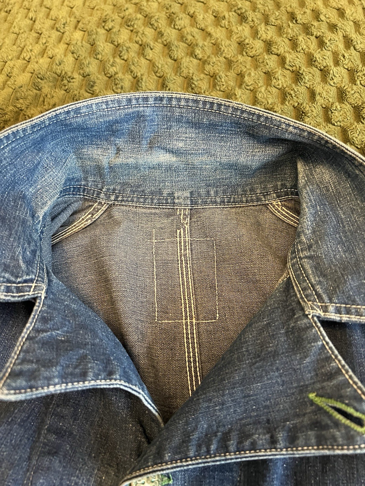 Oshkosh B’Gosh Men’s 1950’s Vintage Denim Chore Coat Jacket XL 24×28 UNREAL