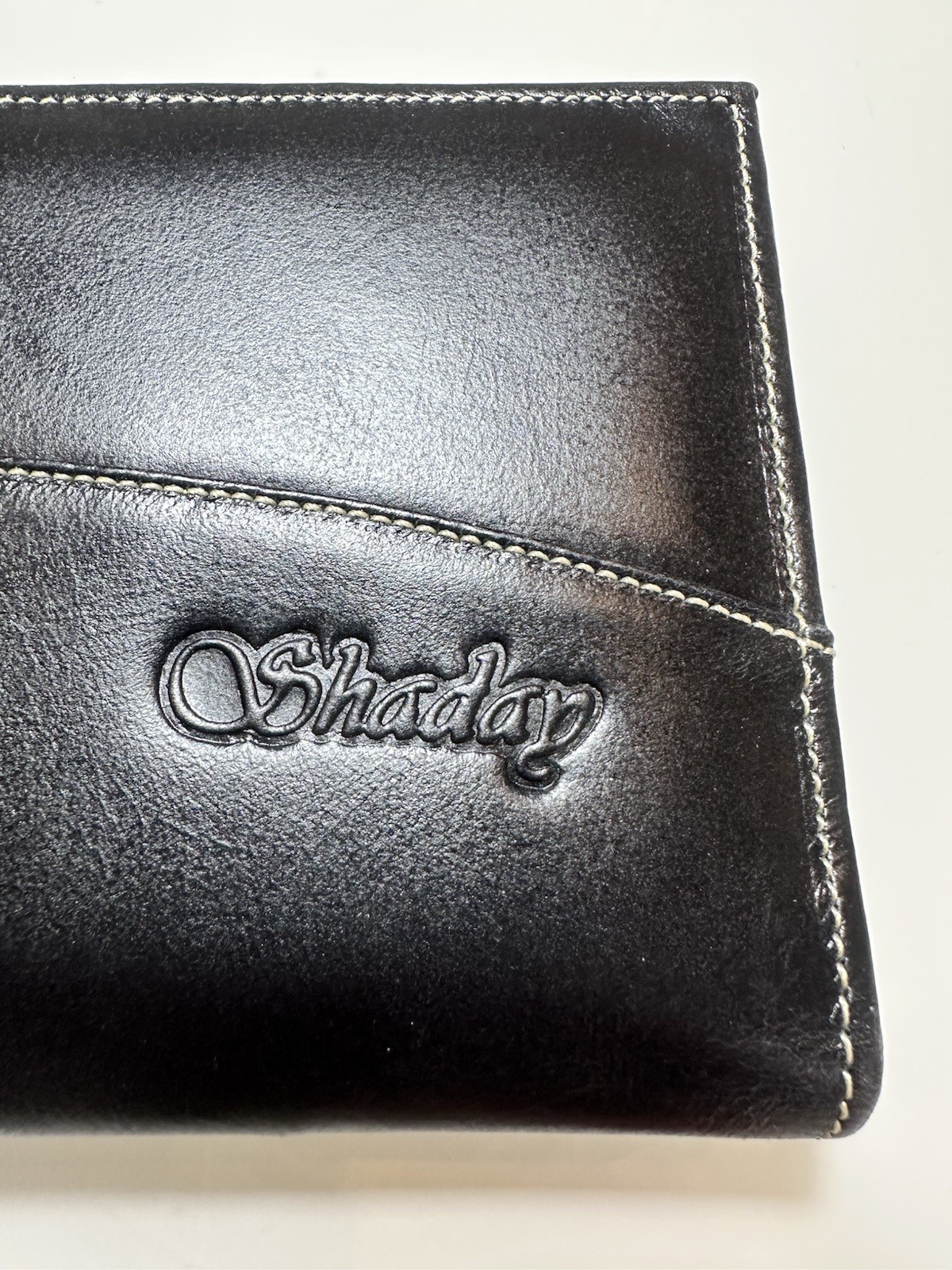 NEW Black Vintage Genuine Leather Wallet/organiser Size-9x4x0.5 in