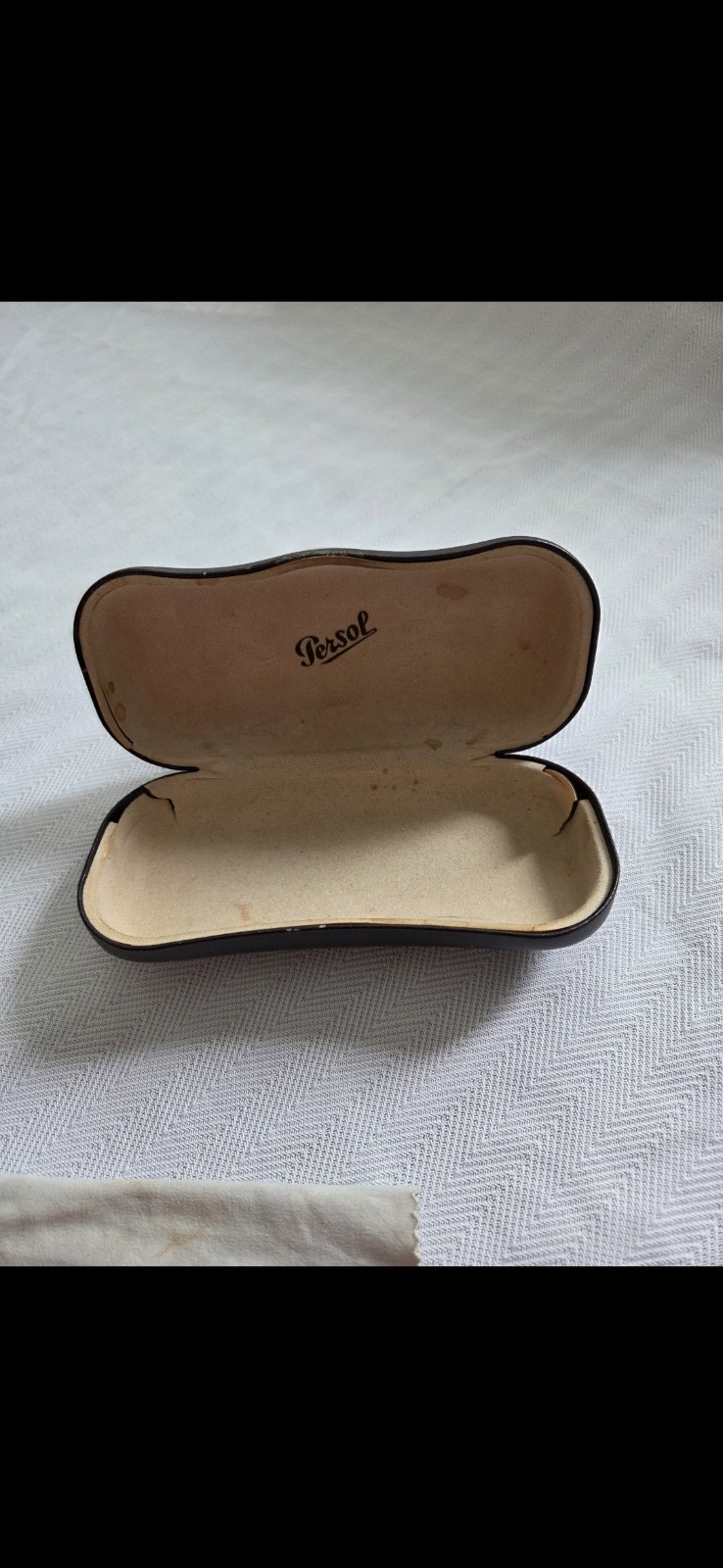 Vintage Persol Tortoise Oval Sunglasses Made in Italy w/ Case y2k era small lens
