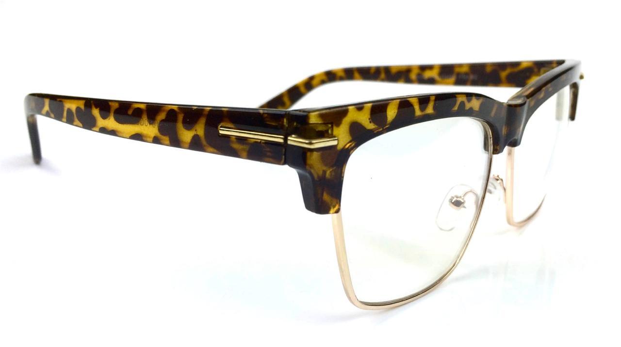 Designer Ford Style Clear Lenses Club master Half Frame Women Men Eyeglasses