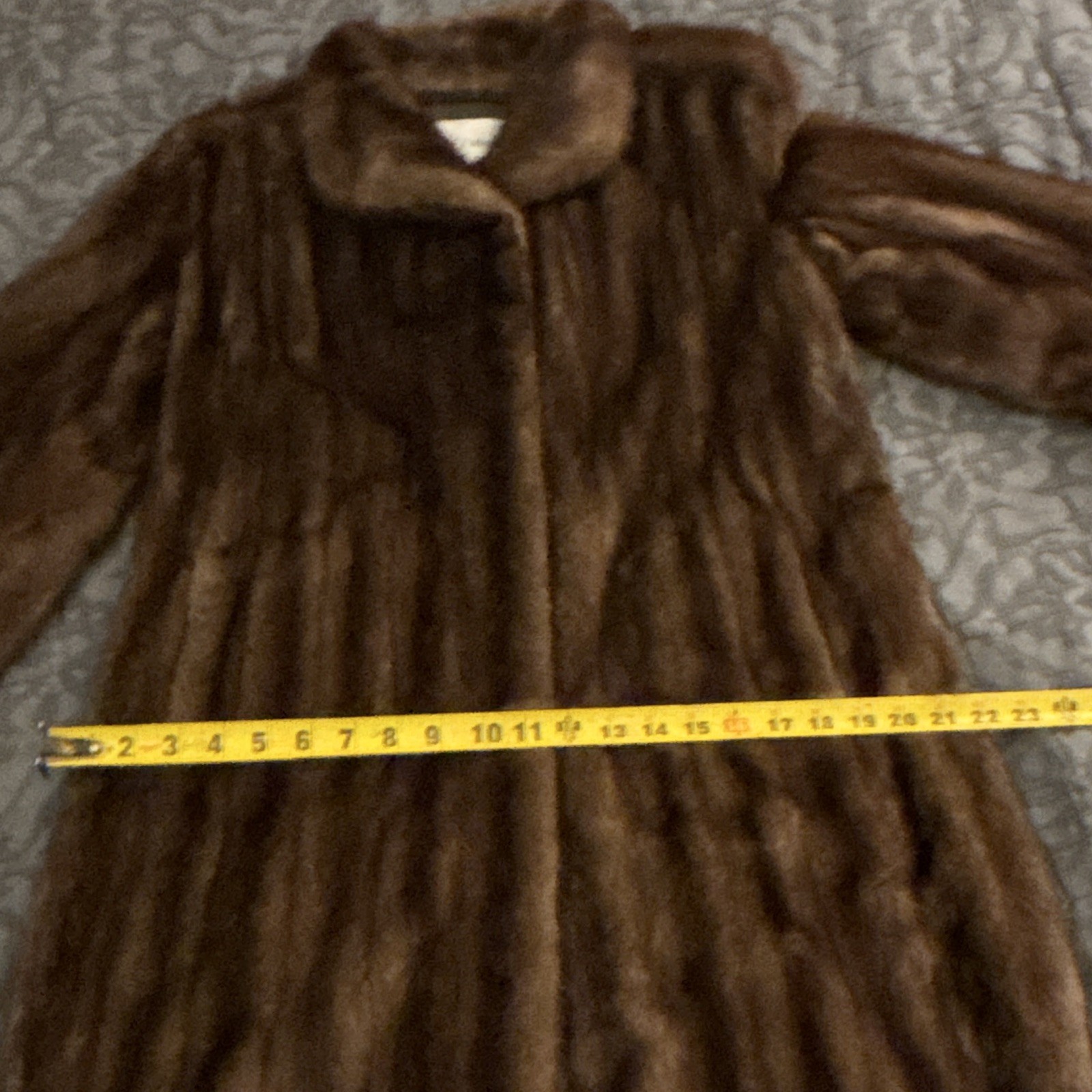 Vintage Joseph J Stefanie Furs San Mateo Brown Fur Coat Jacket