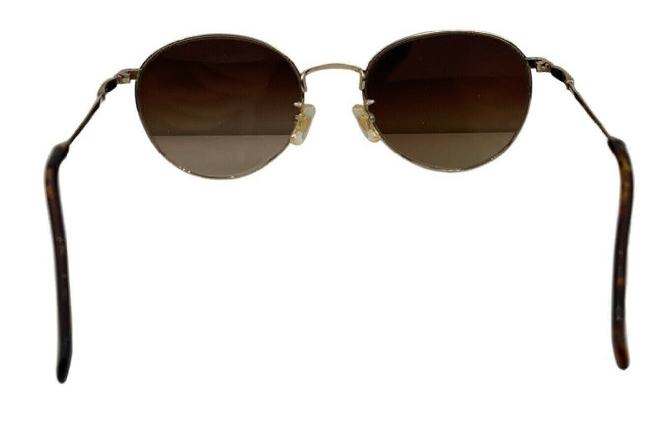 Vintage Renoma Ralph Paris 25-9109 Gold Oval Sunglasses Japan W/ NEW LENSES