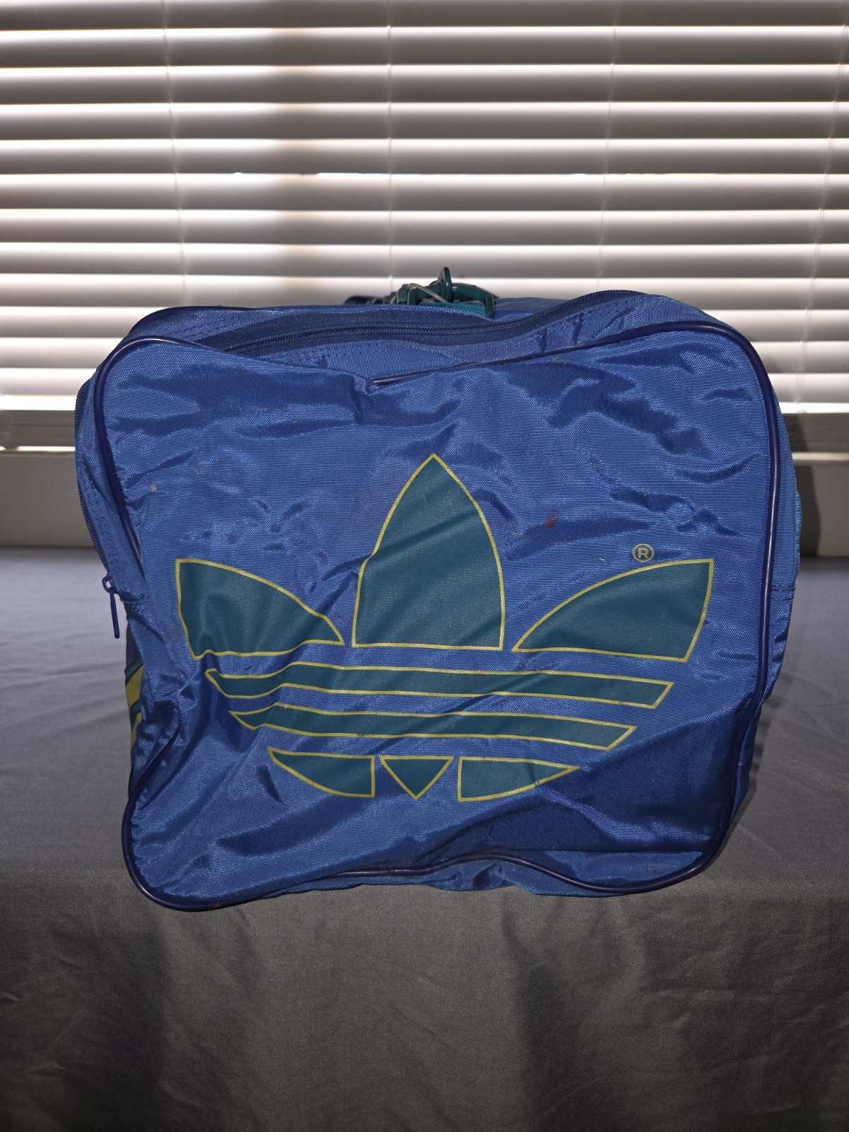 VTG 70s 80s Adidas Duffle Bag West Germany Made In Republic Of Korea 31″x13″x13″