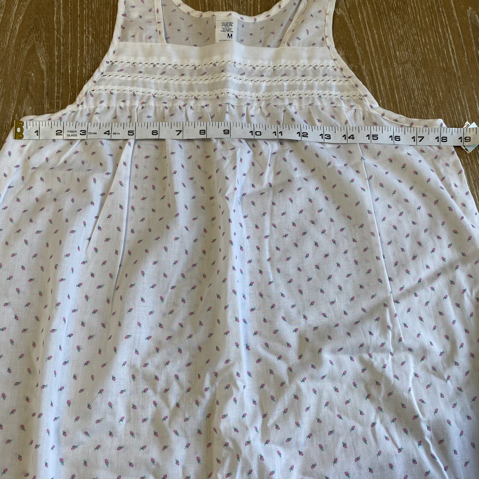 Vintage Deadstock 1980s Floral Nightgown Cottagecore Grannycore Womens Medium