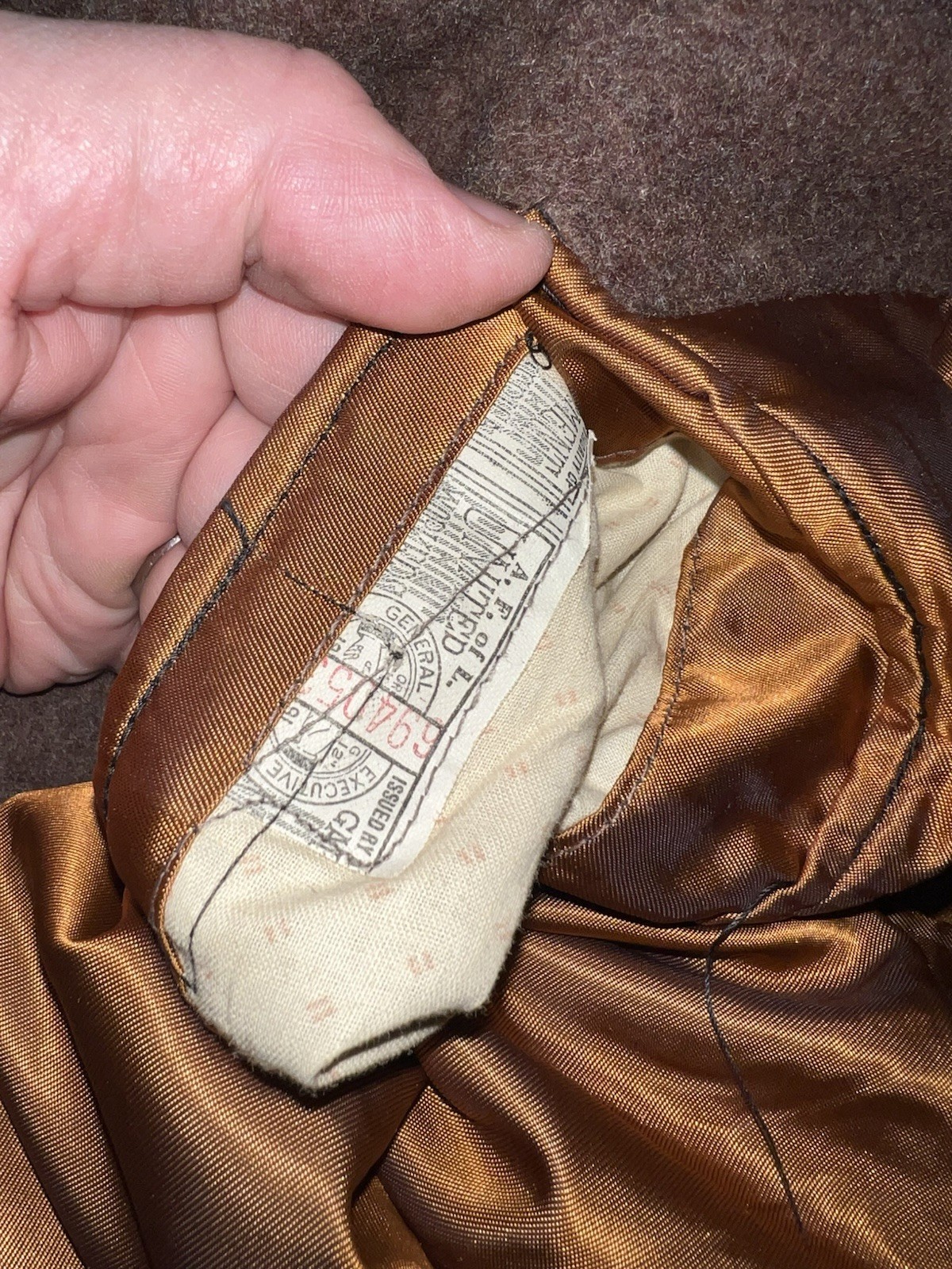 VINTAGE 1940’s HEAVY THICK WOOL SHERMANS CLOTHES OVER COAT JACKET WWII