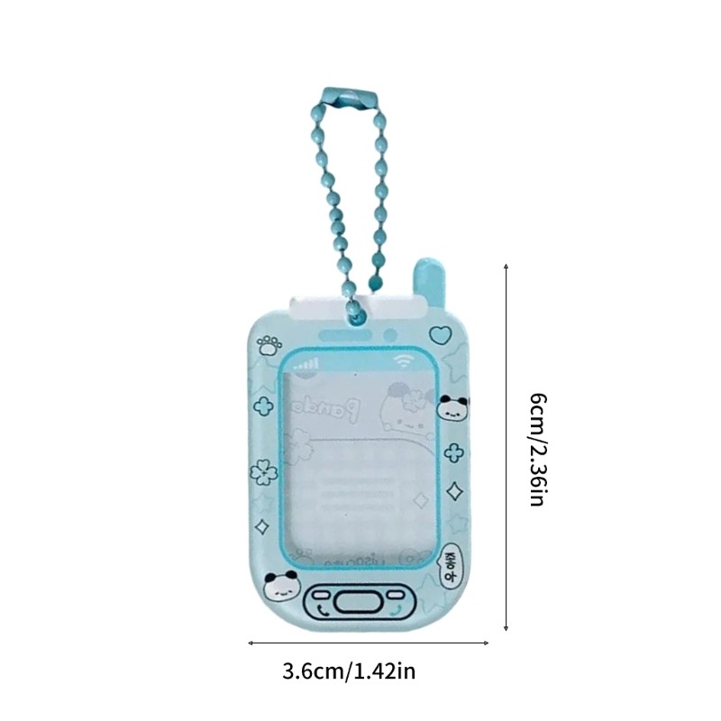 Clear Acrylic Phone Shape 1Inch Card Wallet for Convenient Storage and Access