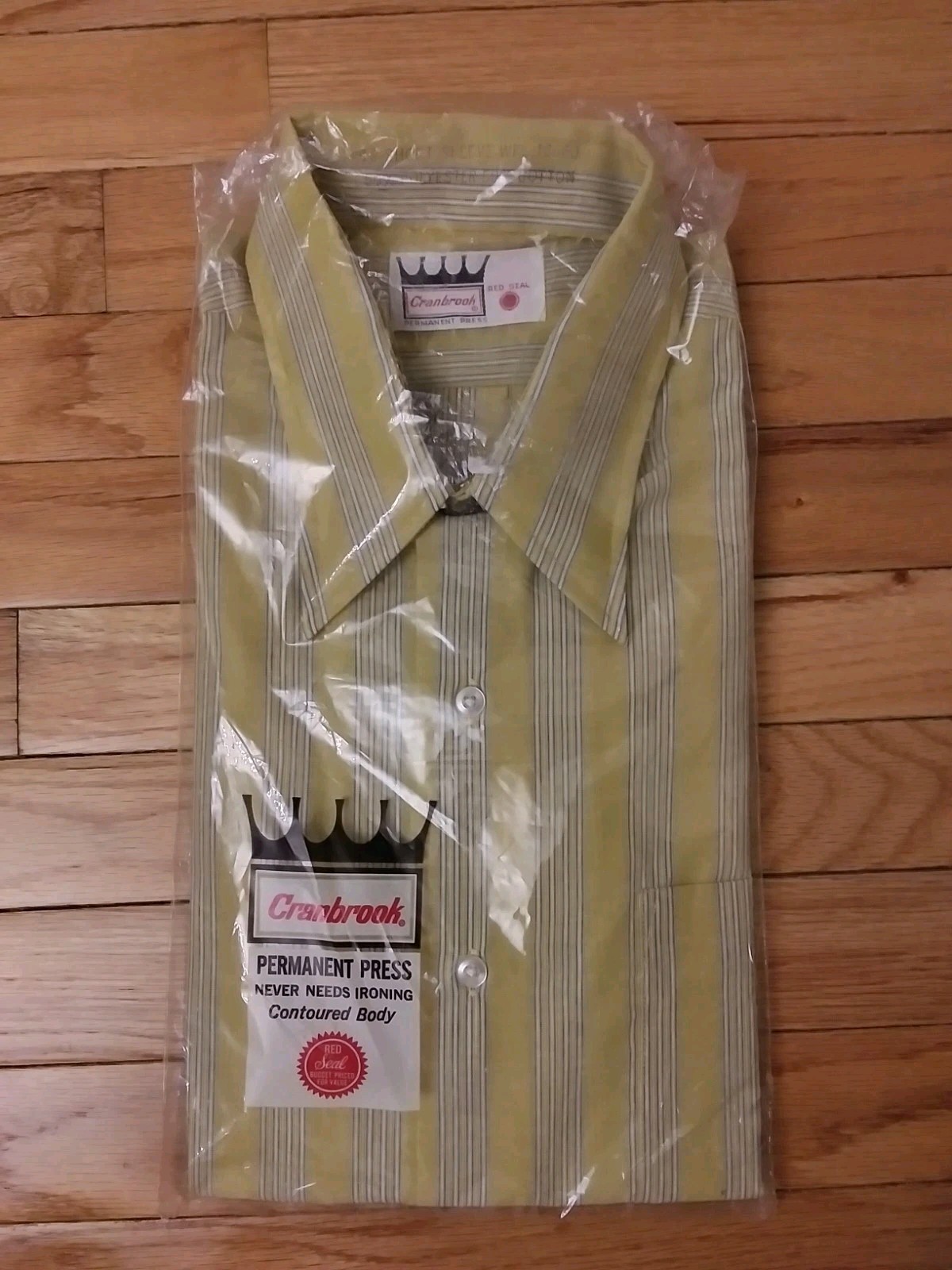 Cranbrook Red Seal Vintage 1960’s Permanent Press Men’s Short Sleeve Shirt 16