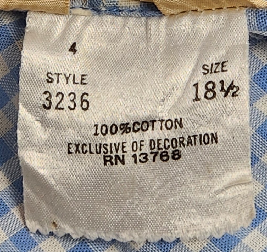 VTG 50S 60S SMALL Blue Gingham EMBROIDERED pink STRIPE ~house day work sun DRESS