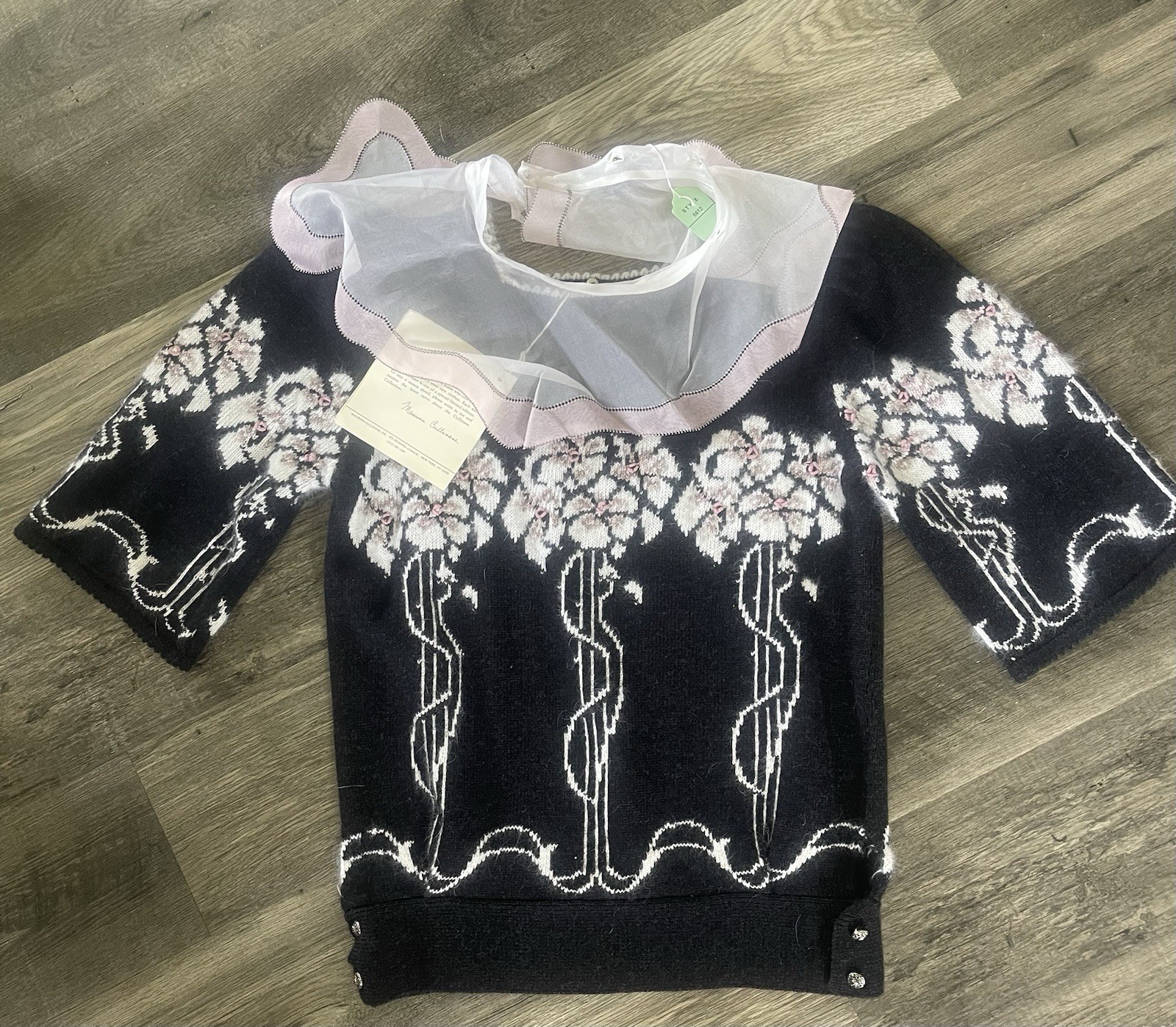 NWT VTG Lambswool Angora Sweater Women’s Sz M Cottagecore CASUAL CULLINANE
