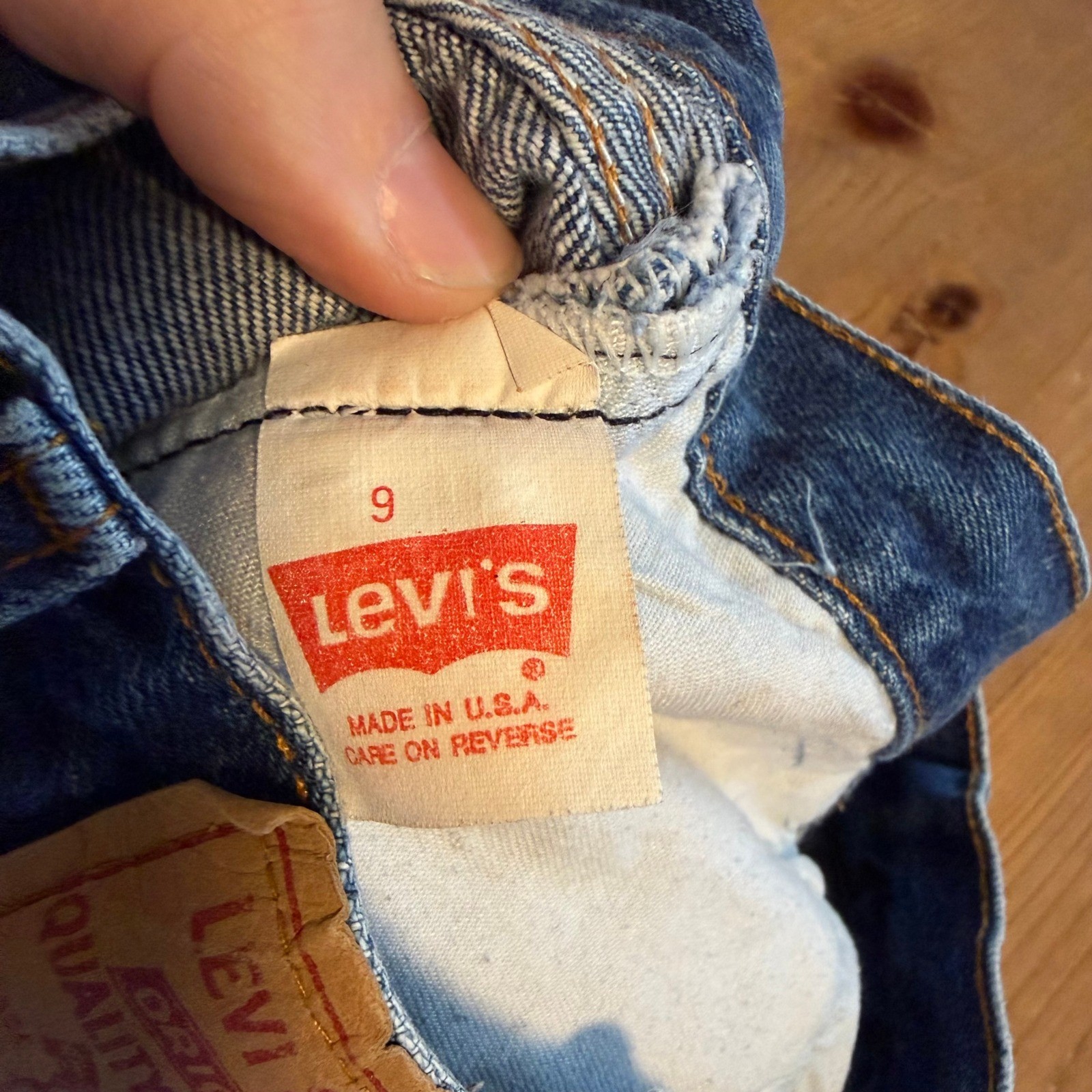 Vintage Levis 26501 501xx Jeans 25×29 High Waist Straight Leg Indigo Made In USA