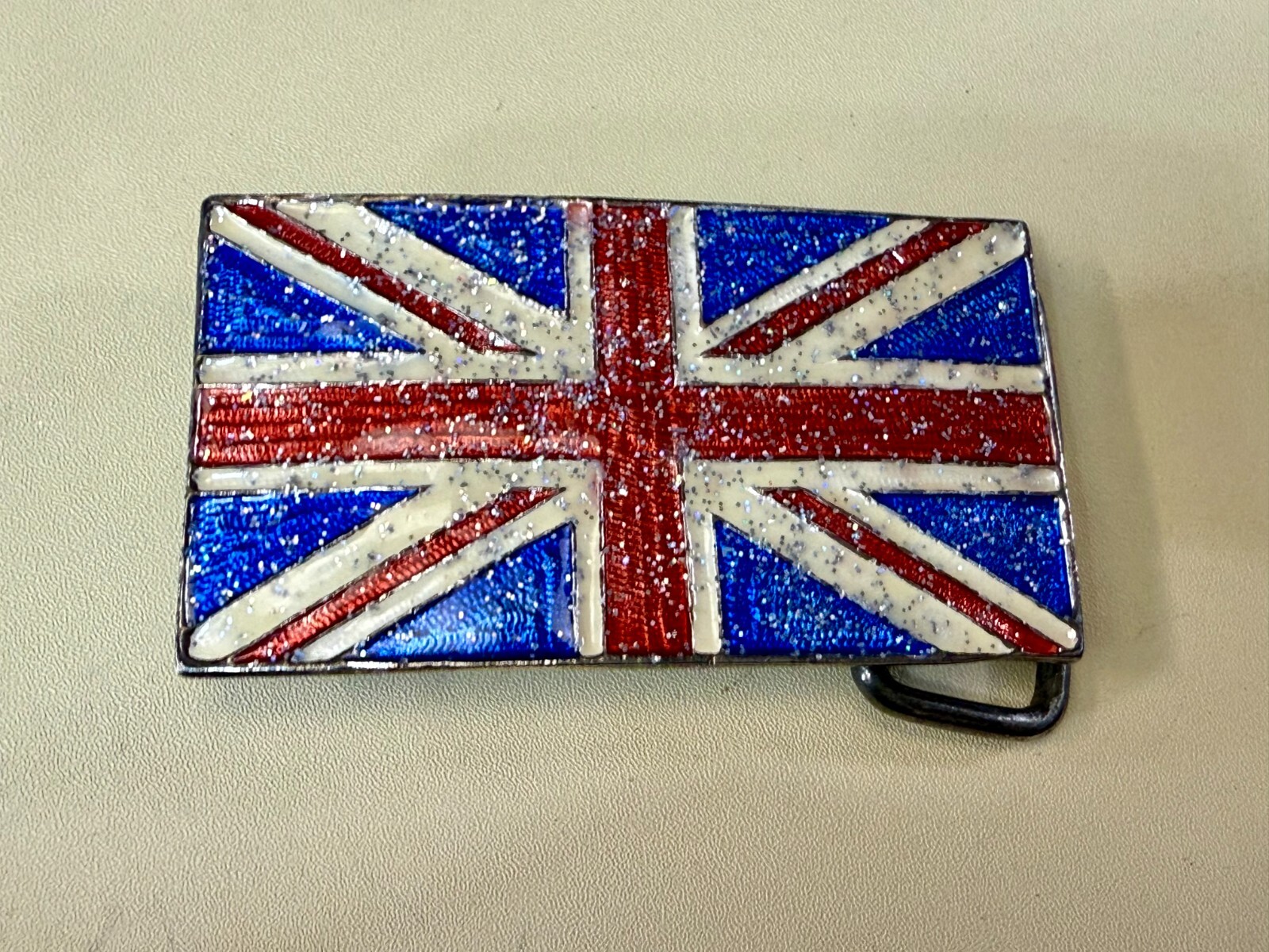 Union Jack British Flag Great Britain United Kingdom UK Patriotic Belt Buckle
