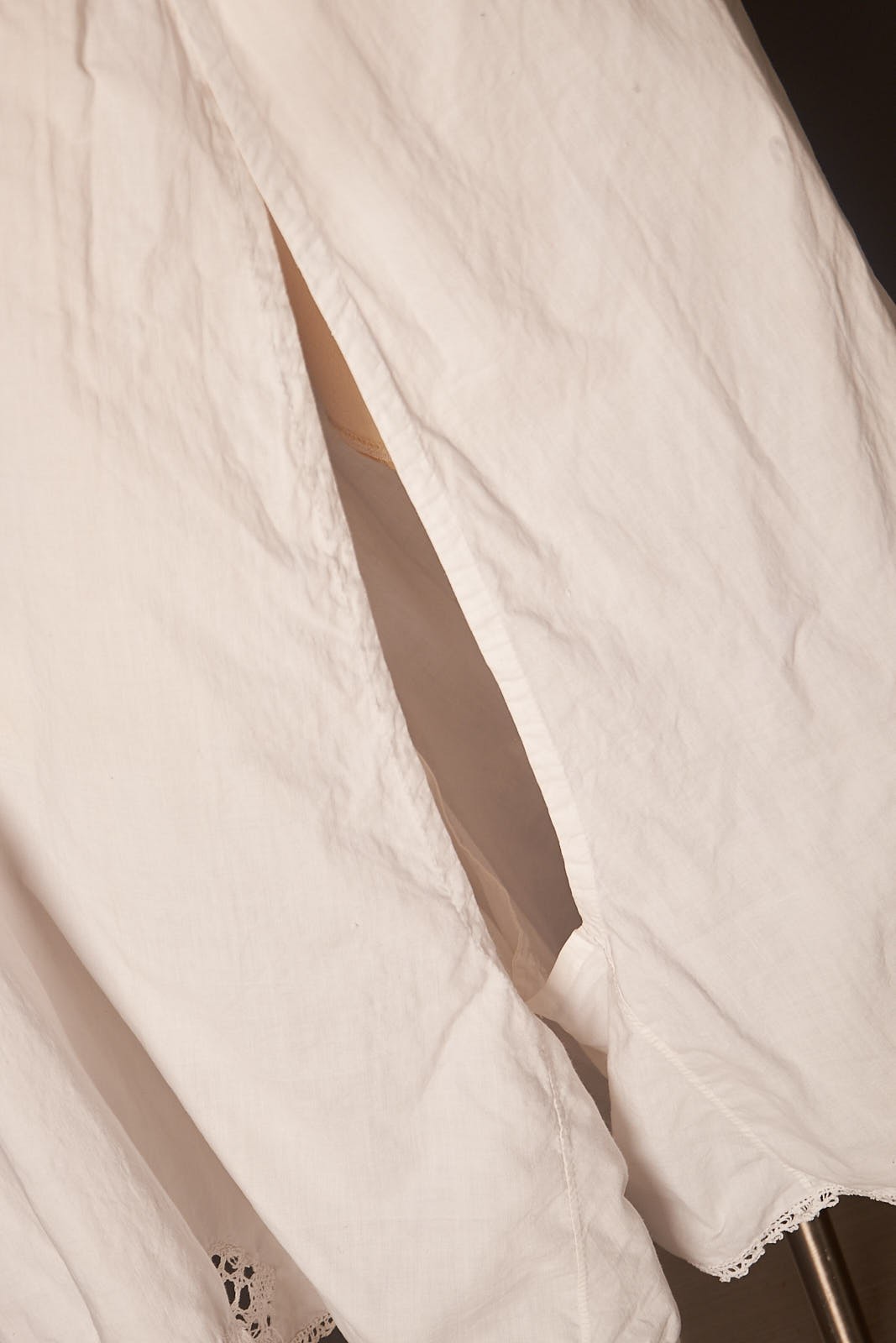 Victorian Split Back White Light Breezy Bloomers Shorts