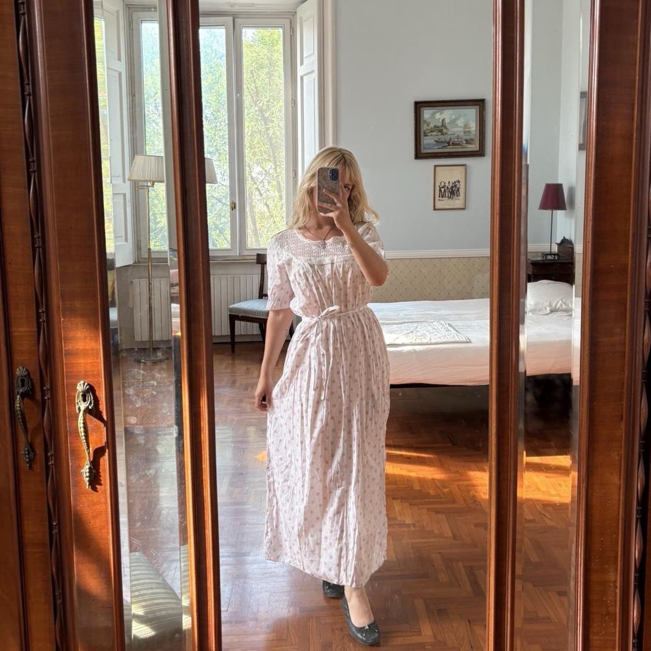 Antique Cotton Italian Nightgown