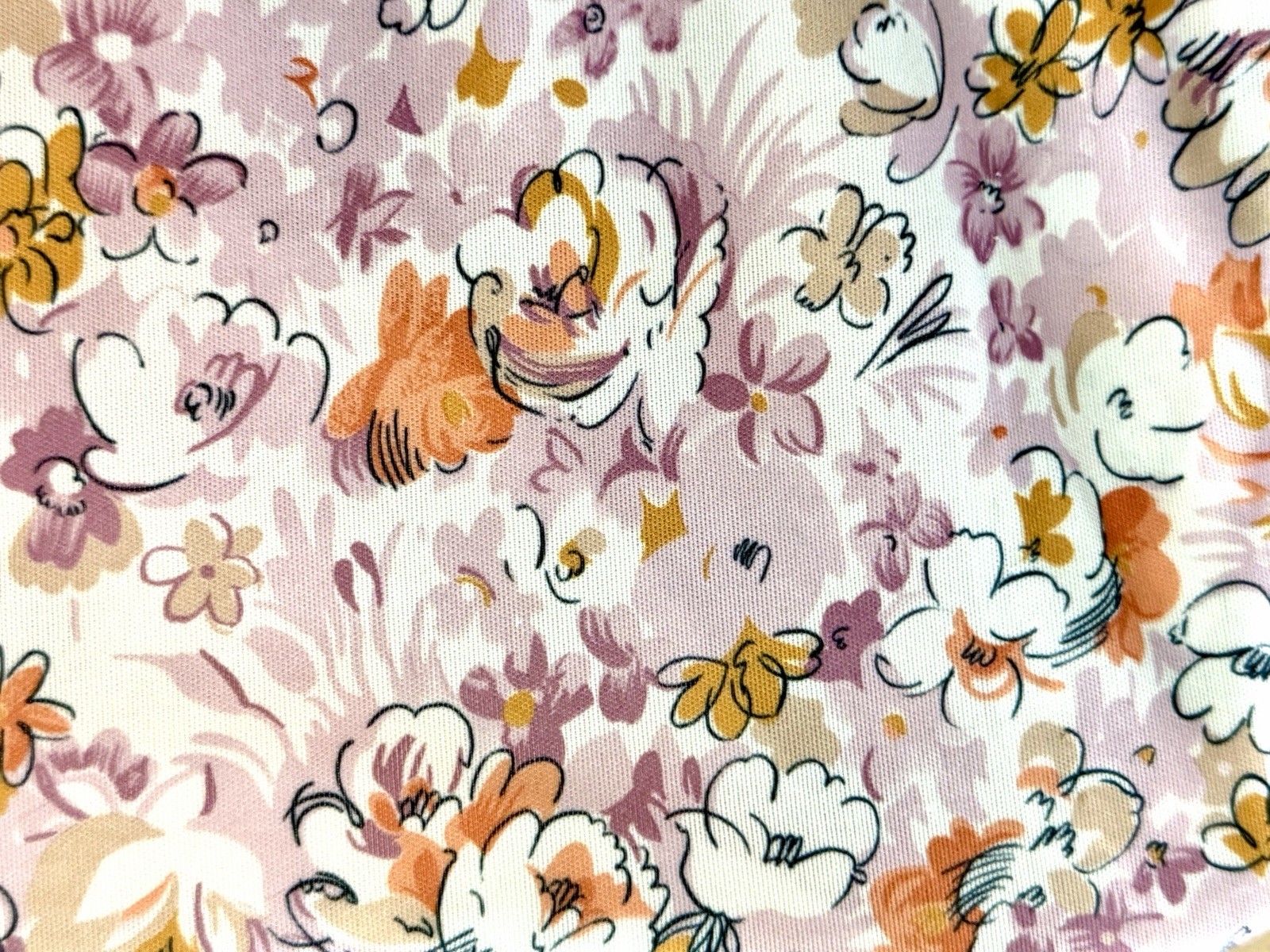 Vtg British Lady 1970s Floral Zip-Belted Sleeveless Retro Cottage Chic Day Dress