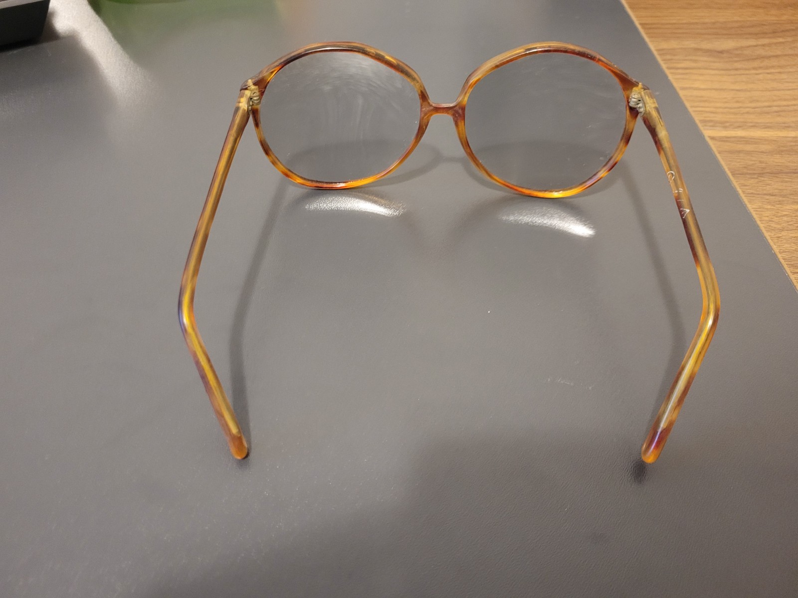 Vintage 1970’s 1980’s Italy Italian Caramel Orange Eyeglasses Retro Glasses
