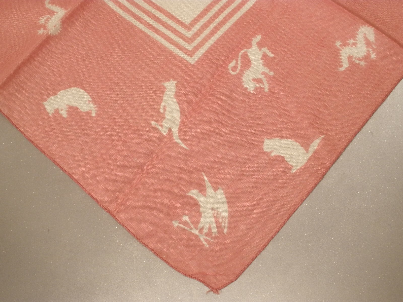 Vintage Handkerchief of United Kingdom Countries