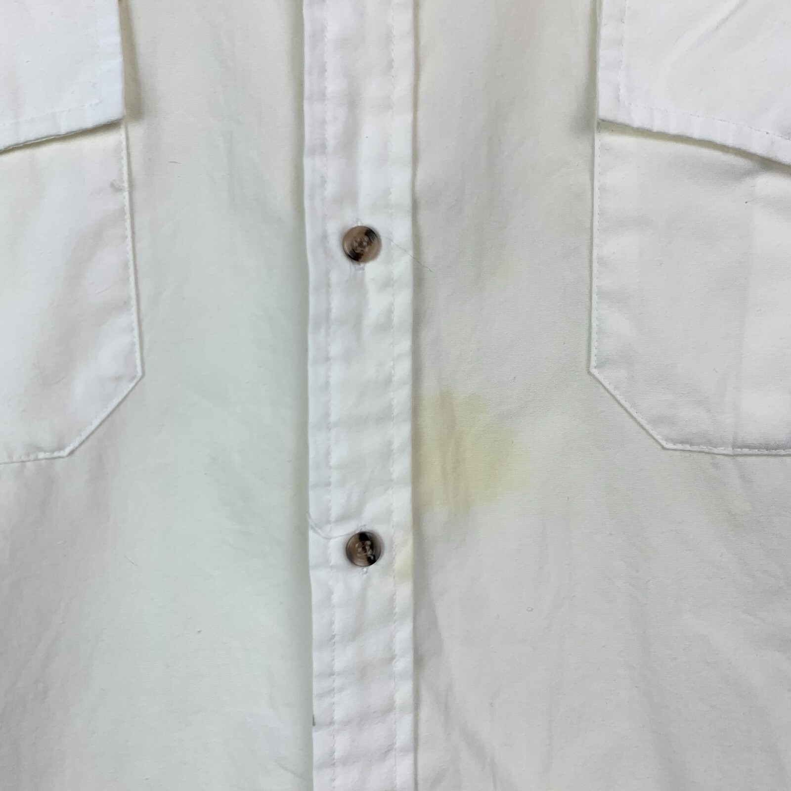 Vintage 80s Gear by Van Heusen White Button Up Camp Grunge Shirt Large Korea