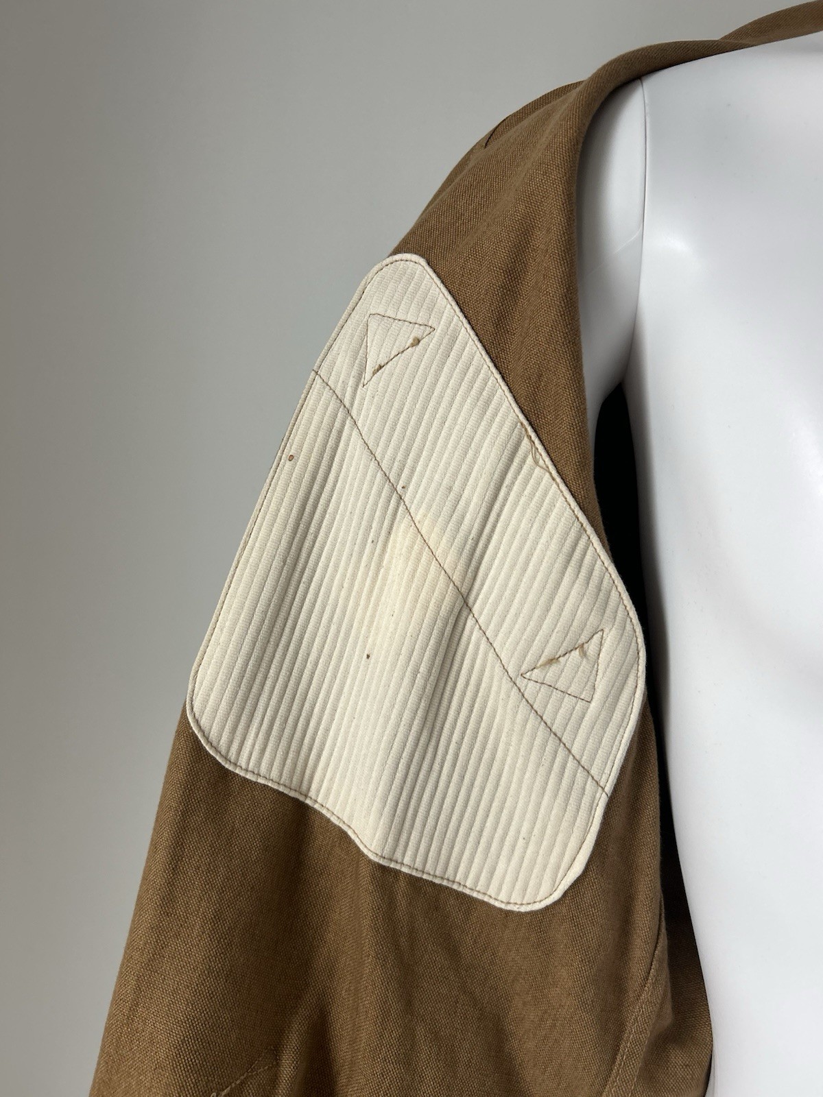Mister Freedom MFSC Chaparral Blouse Brown Linen Canvas Jacket Size 40 Japan
