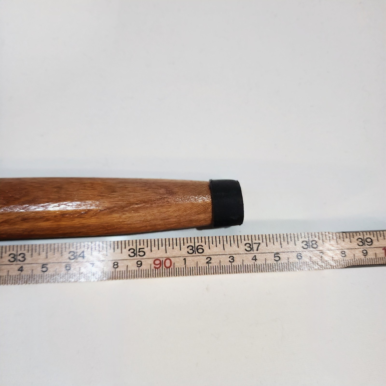 Wooden Walking Stick/Cane With Intricate Geometric Design on Shaft 37 in