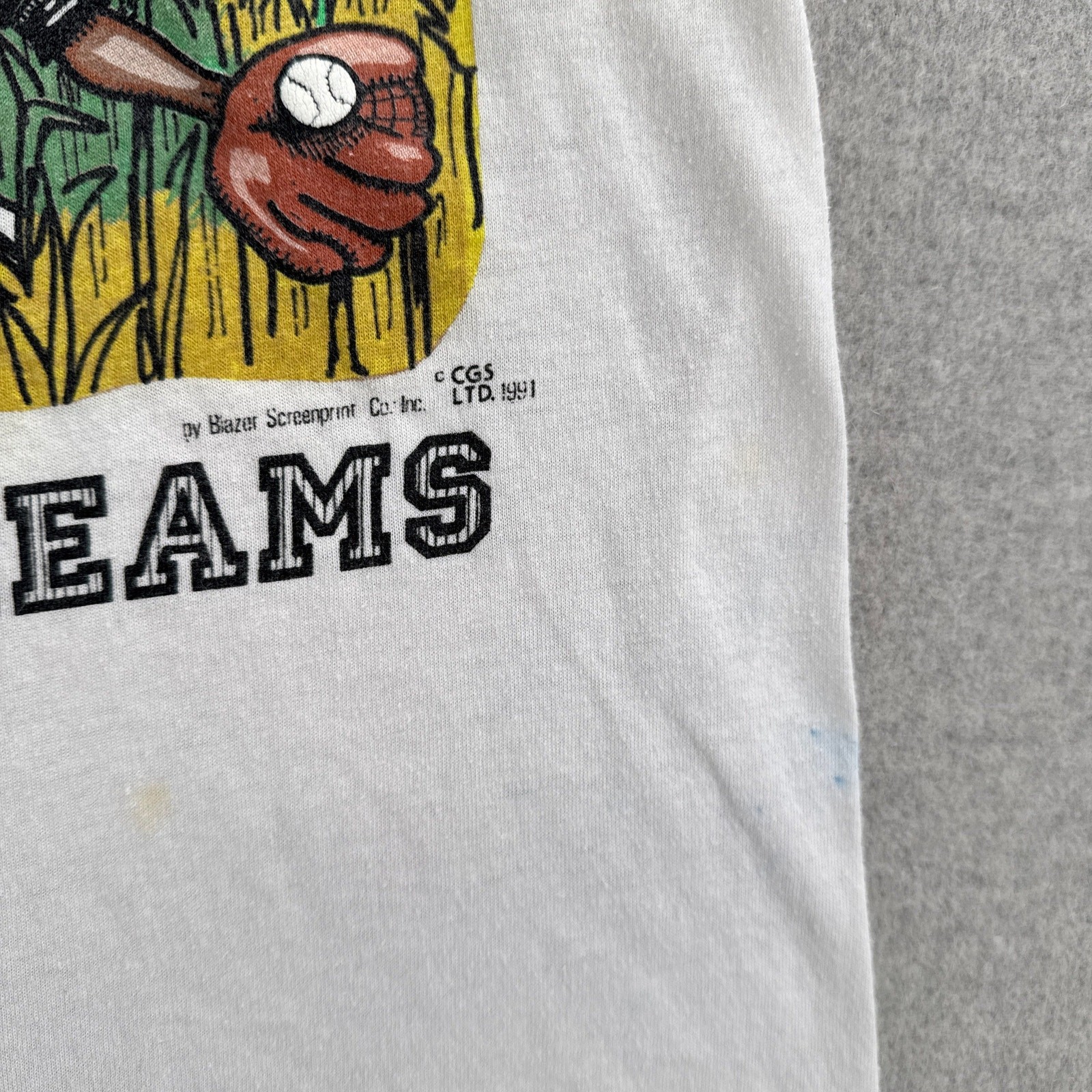 Vintage ’91 Chicago White Sox Cartoon Graphic Tee – L
