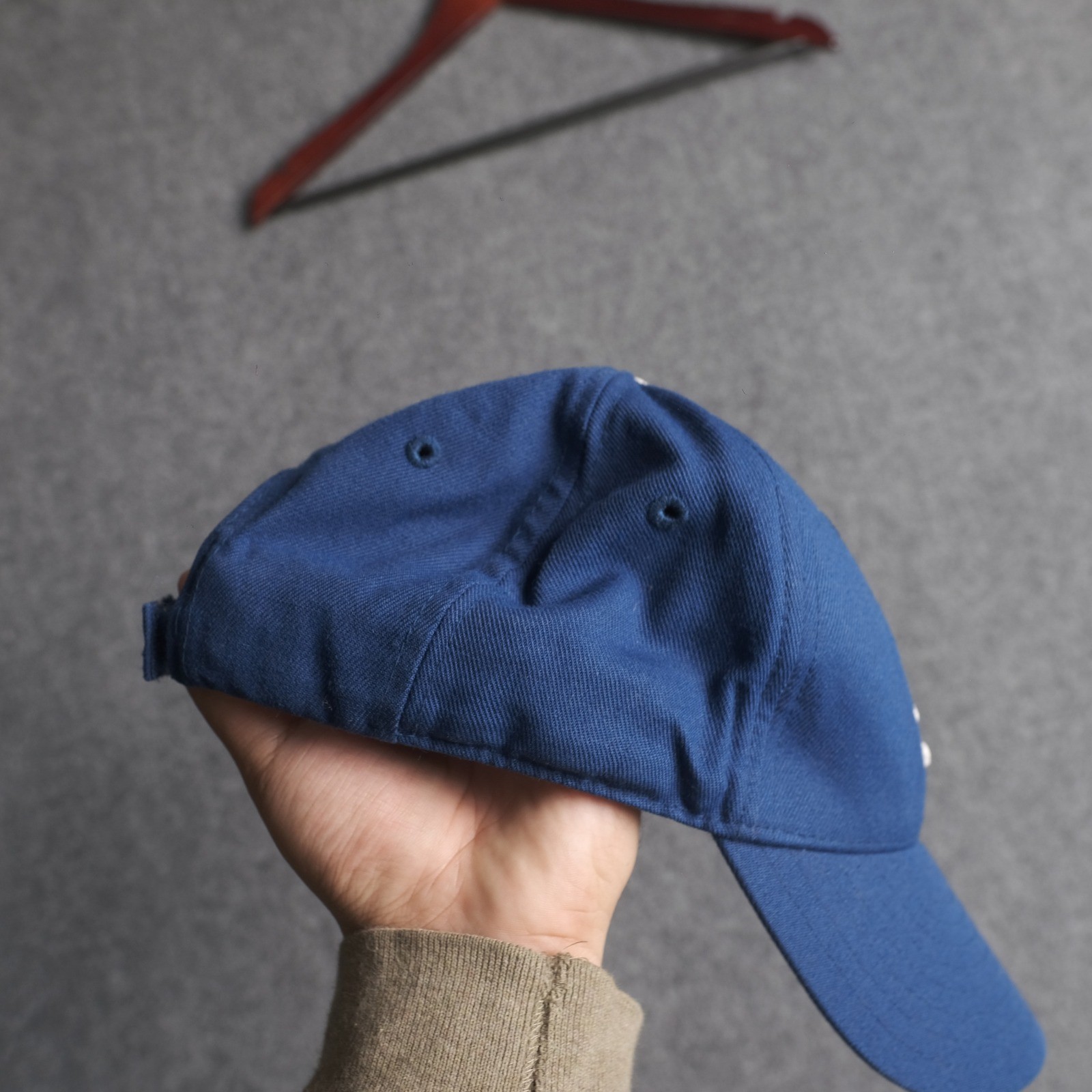Vintage New Era LA Dodgers Hat Mens OSFA Blue Strapback MLB Baseball Cap