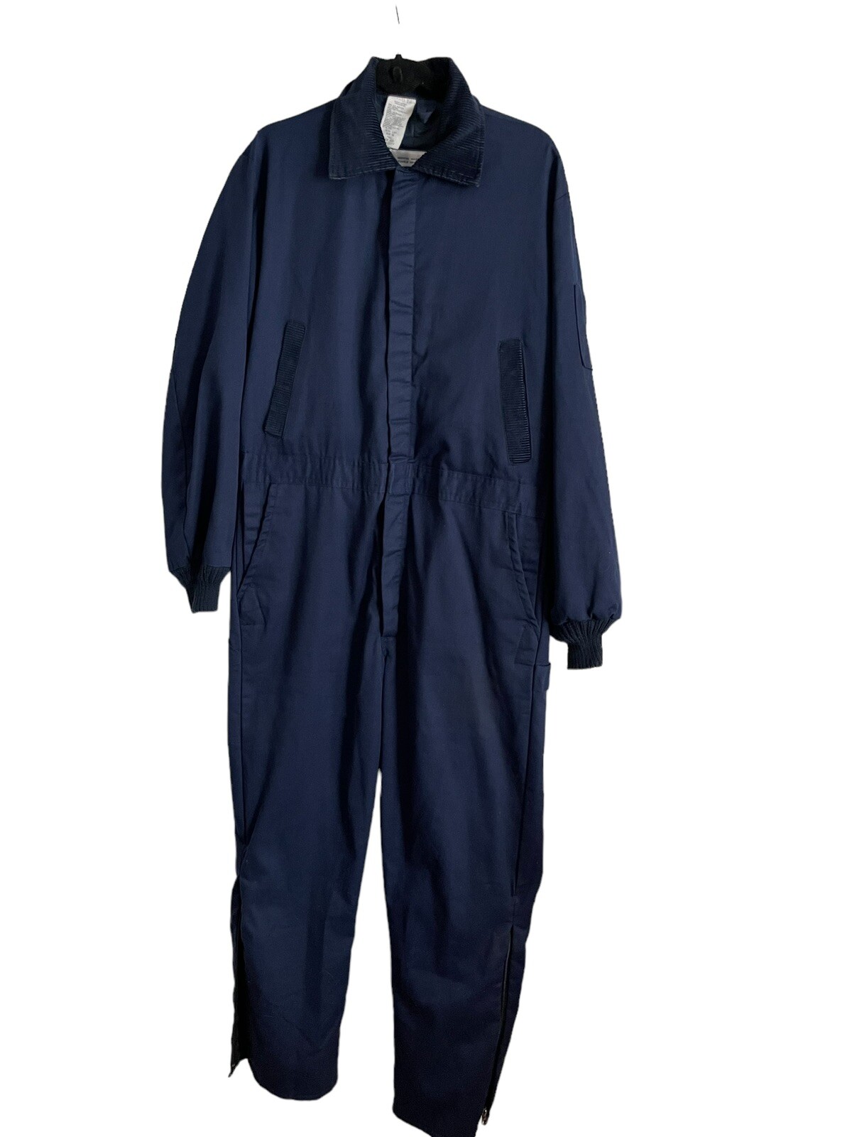 Vintage 1970s Sears Work Leisure Suit Size 42 Tall Blue Cotton Polyester VGUC