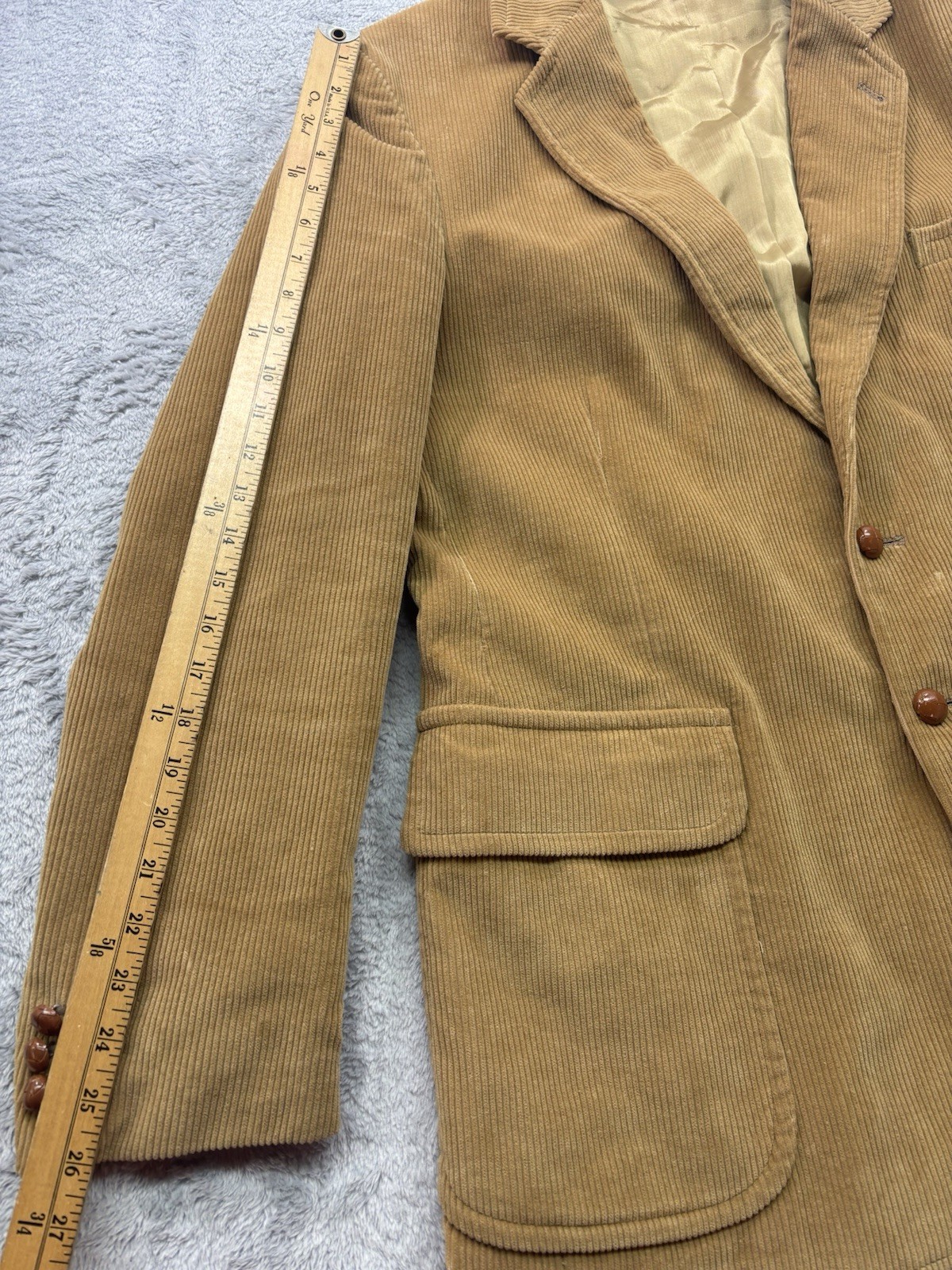 Vintage 70s 80s Glencrest Jack Lang Corduroy Blazer Size XL 46-48 Czechoslovakia