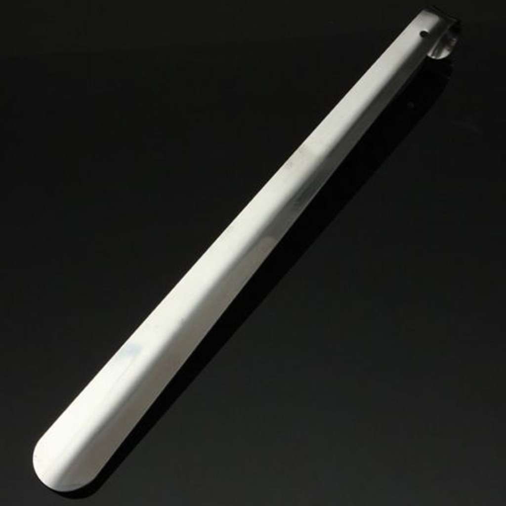 4 Sizes Extra Long Handle Shoe Horn Stainless Steel Handled Metal Shoehorn Horns