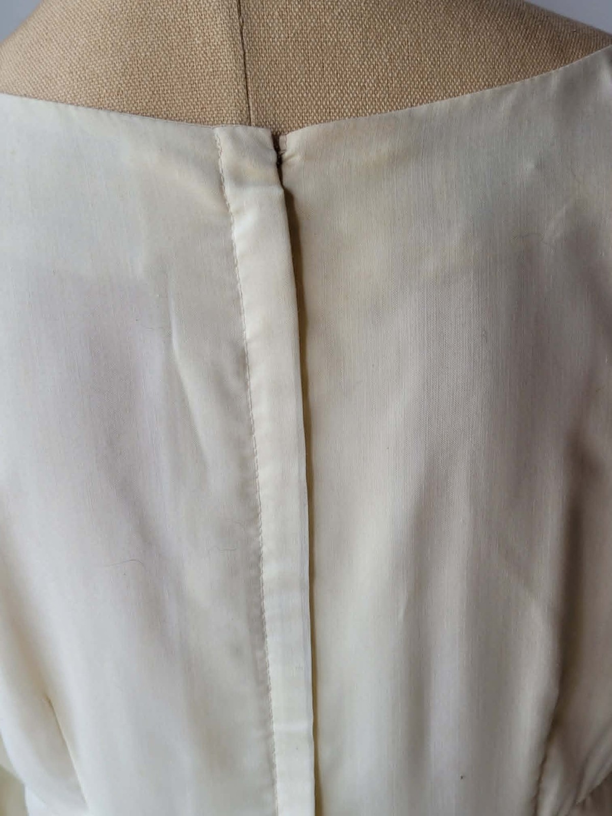Vintage Tesoro’s Manila Philippines Embroidered Maxi Dress Designer 1970’s Bride