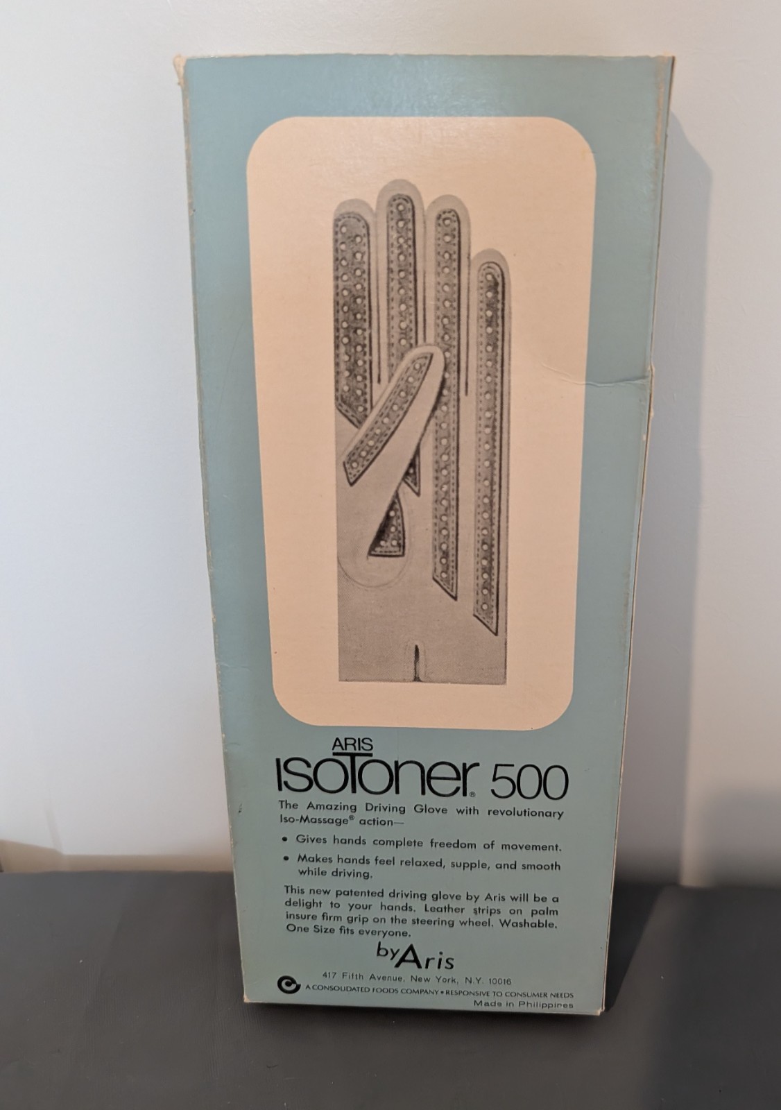 Vintage ARIS Isotoner 500 Driving Gloves Women Brown NEW In Box Classic Gift
