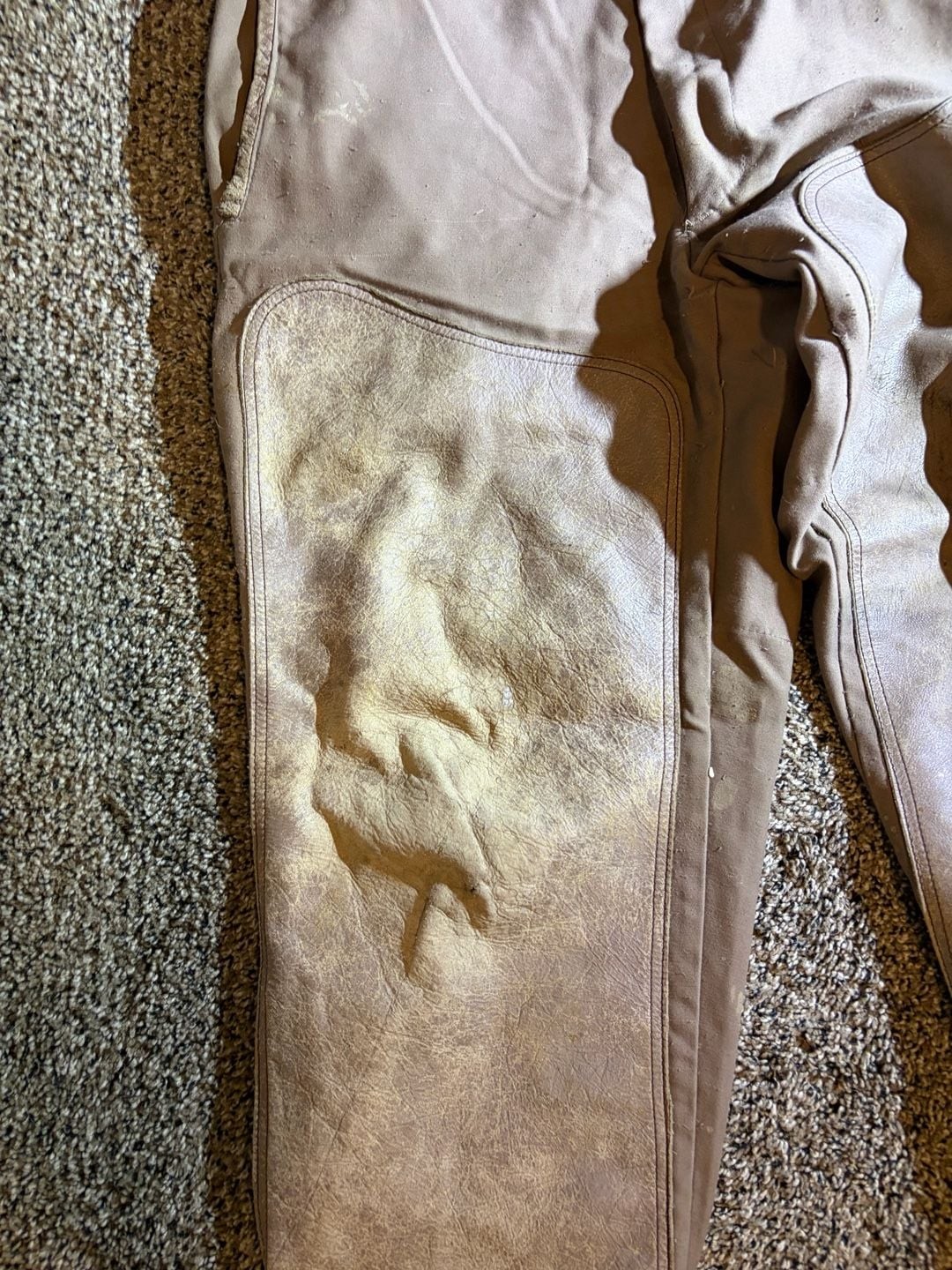 Vintage 10-X America’s Finest Sport Clothing Brush Pants with Leather Overlays