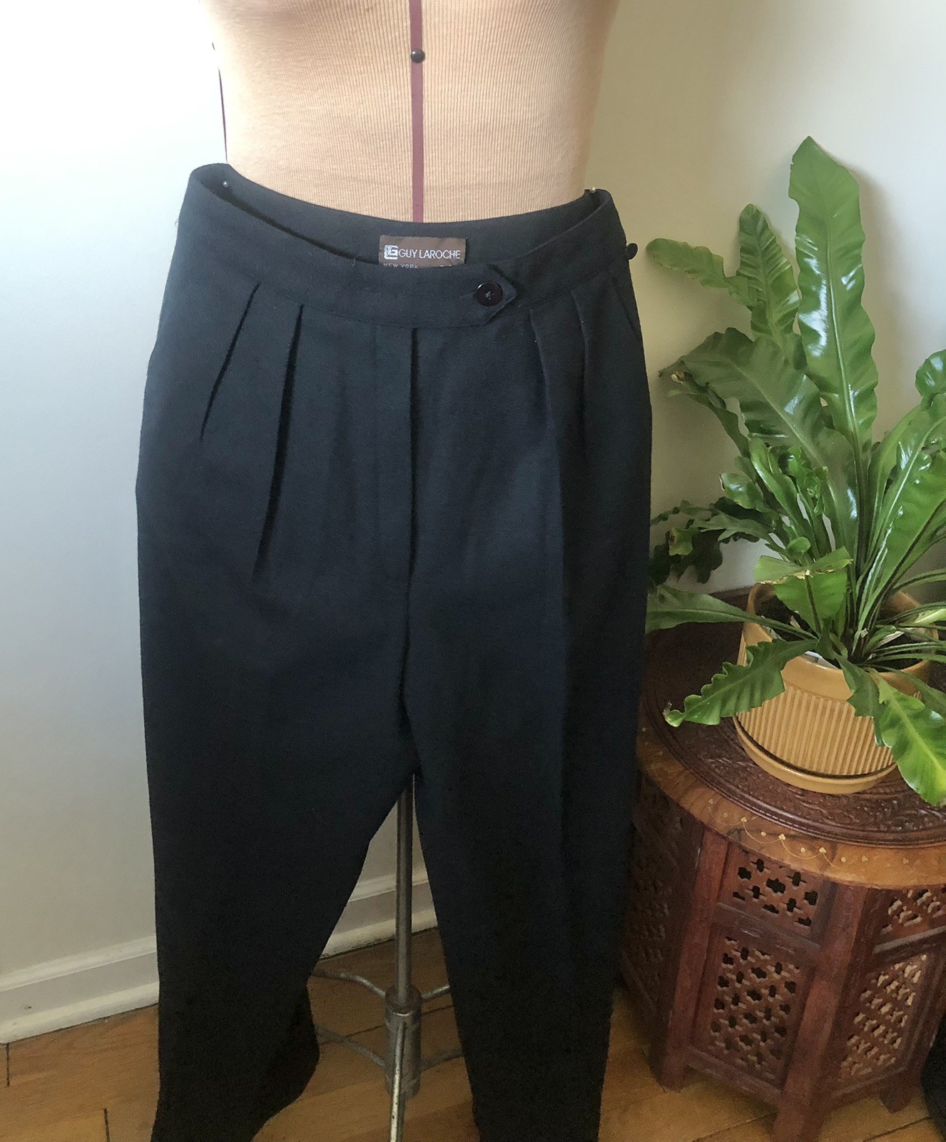 Vintage Guy Laroche Black Wool Tuxedo Suit